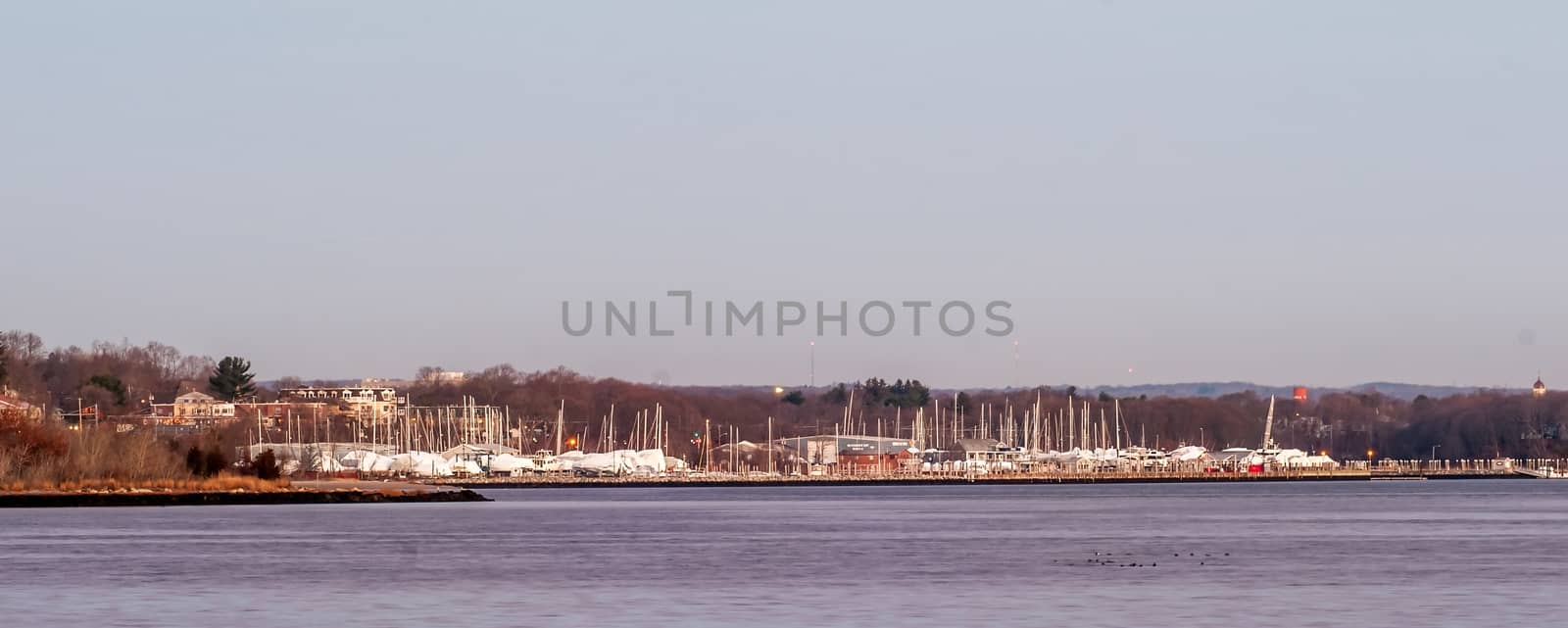 Greenwich Bay Harbor Seaport in east greenwich  Rhode Island by digidreamgrafix