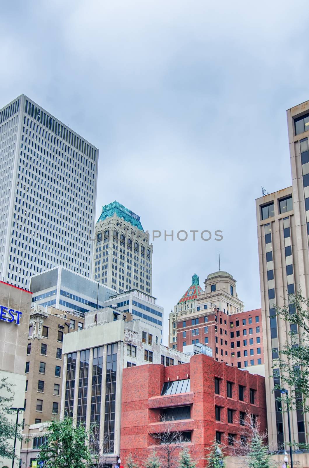 tulsa city skyline around downtown