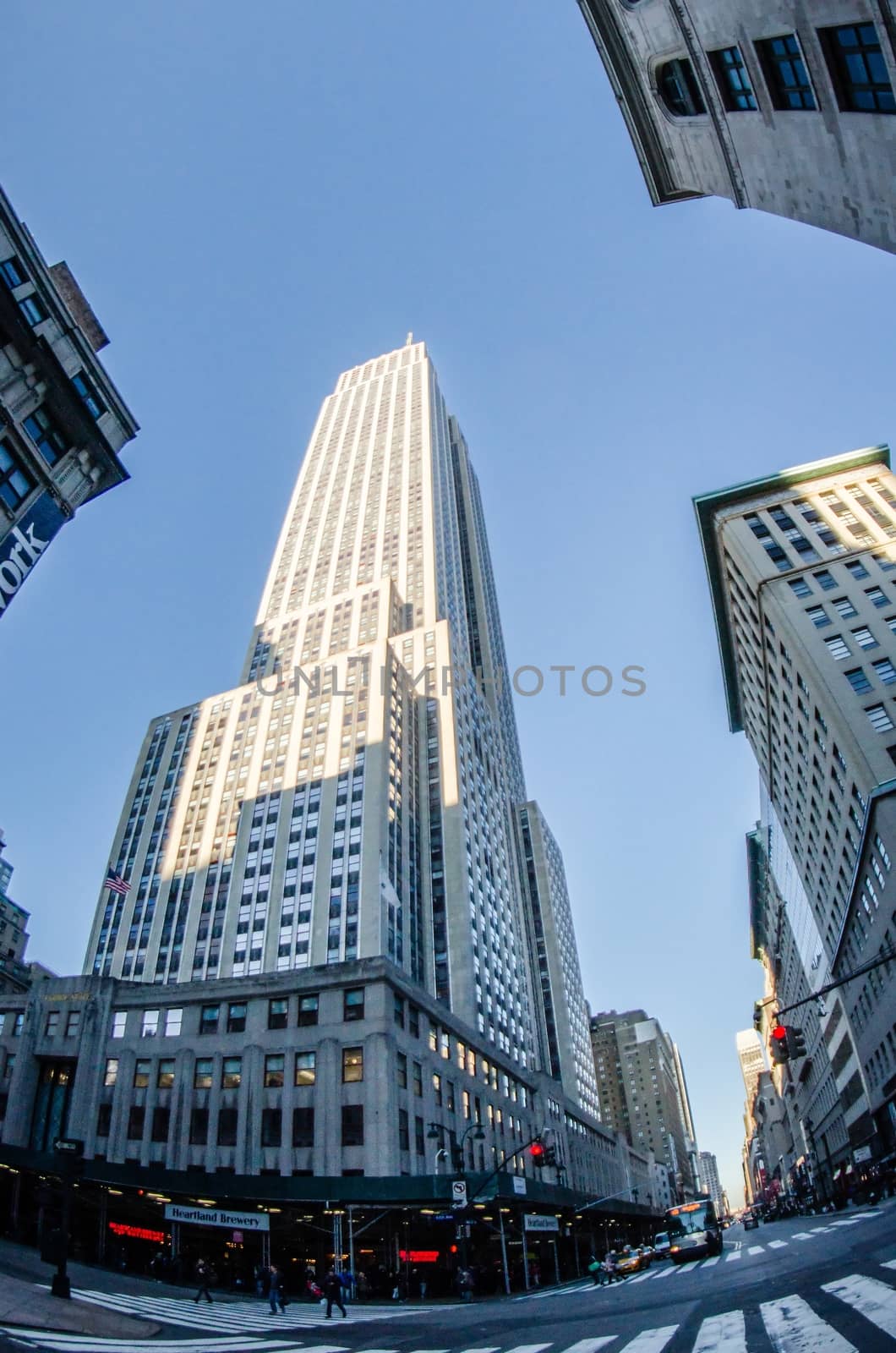 New York City Manhattan   view with skyscrapers