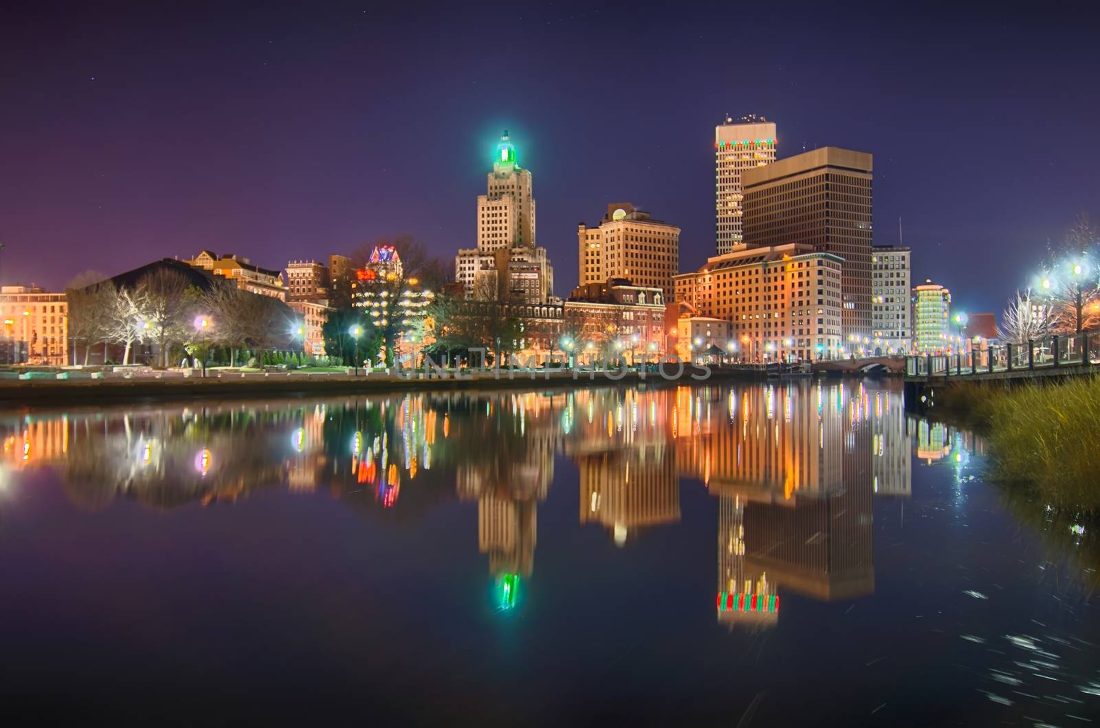 providence Rhode Island from the far side of the waterfront by digidreamgrafix