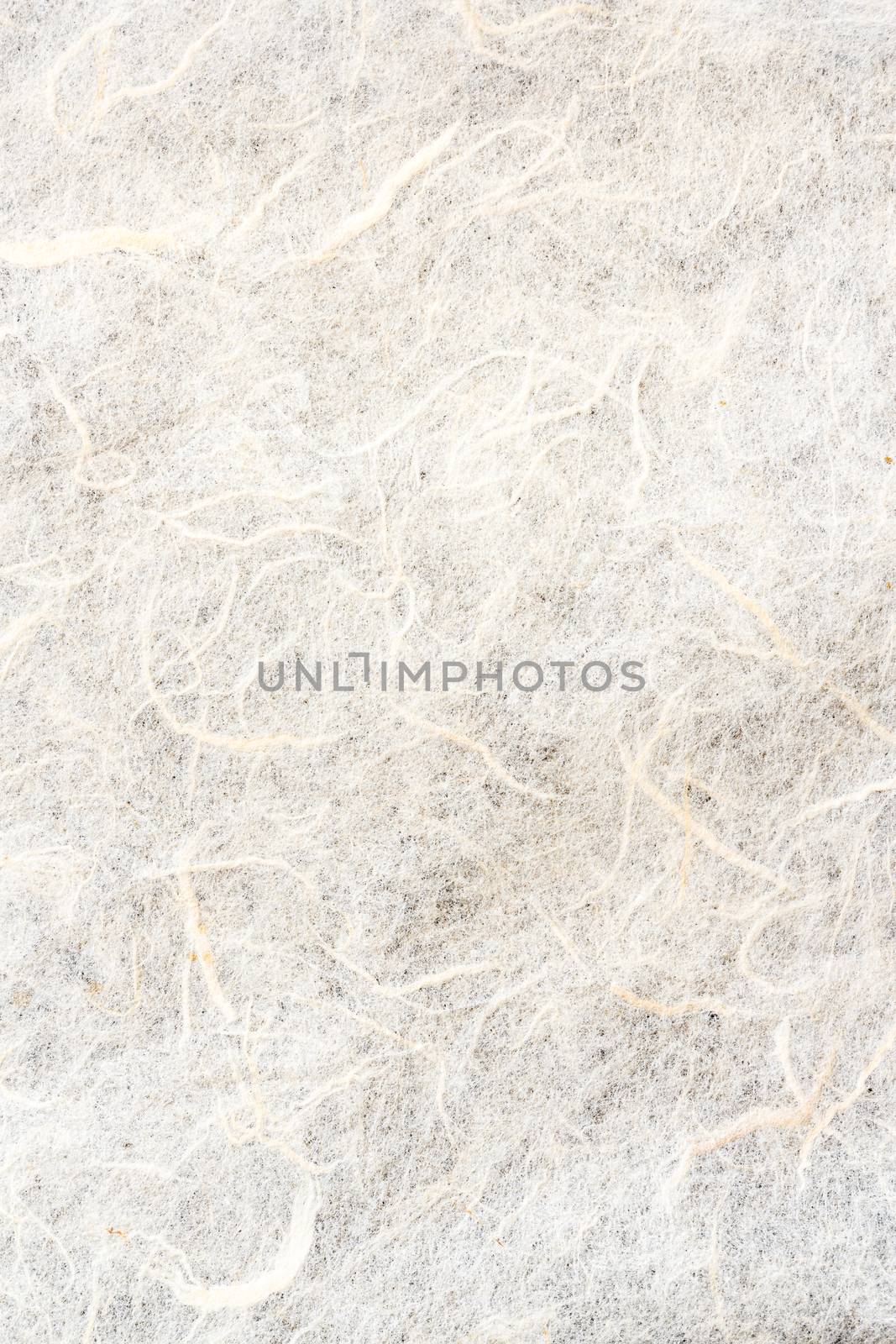 The texture of white color mulberry paper