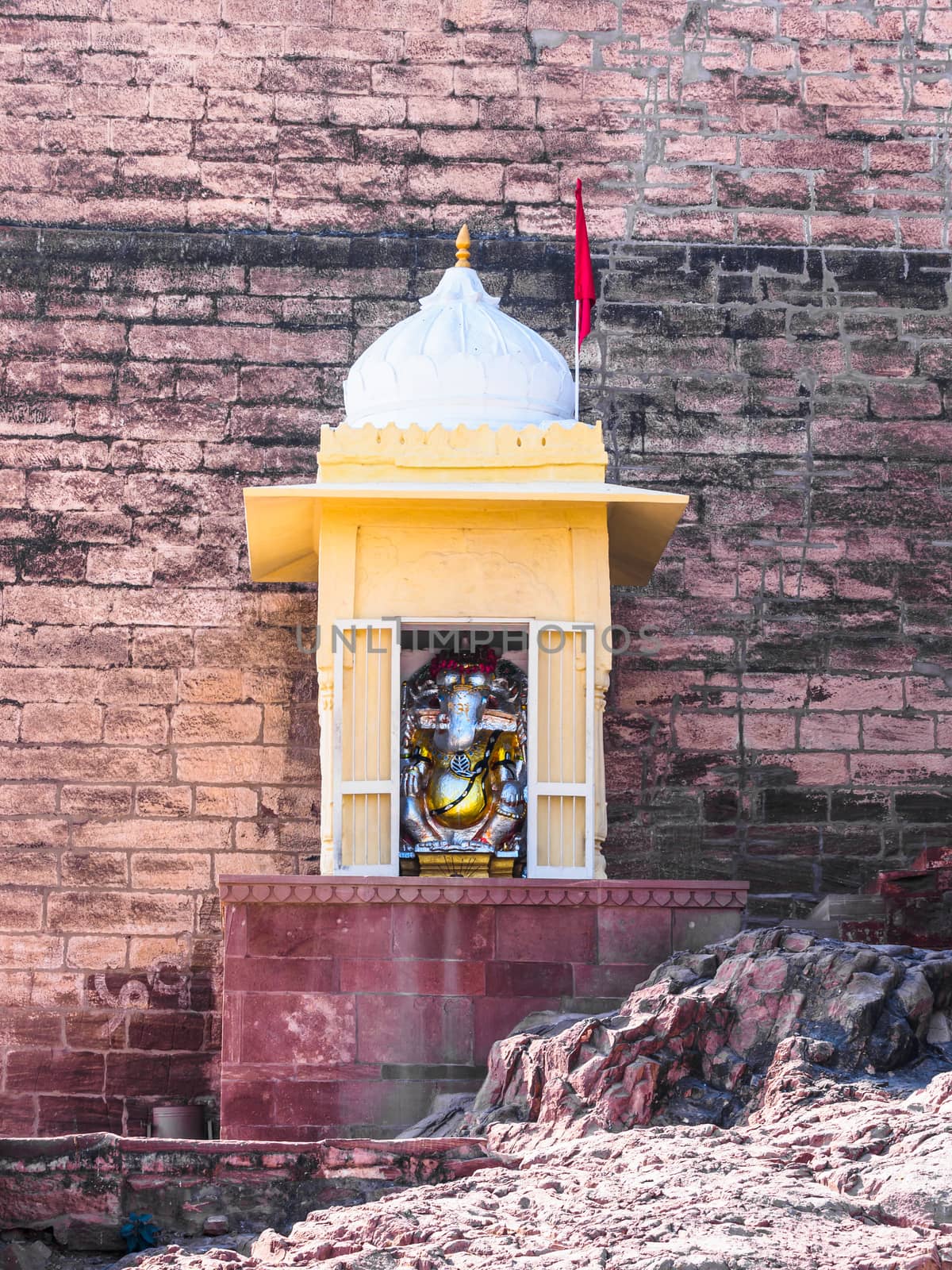 Ganesha Hindu deity at Mehrangarh Fort in Jodhpur, Rajasthan, India