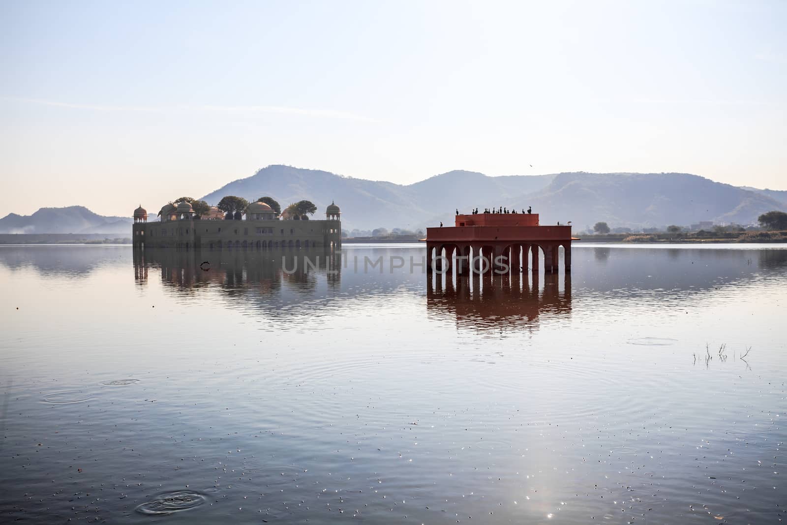 Jal Mahal, The Water Palace in Man Sagar Lake in Jaipur, Rajasthan, India