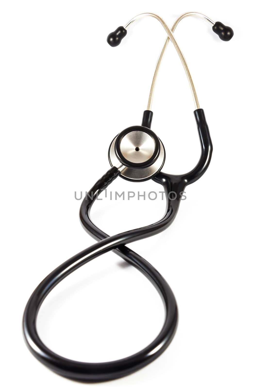 twist black stethoscope by stockdevil