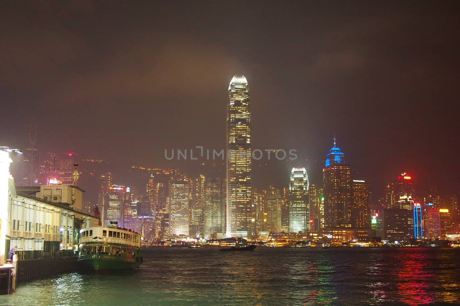 Hong Kong Harbour by night