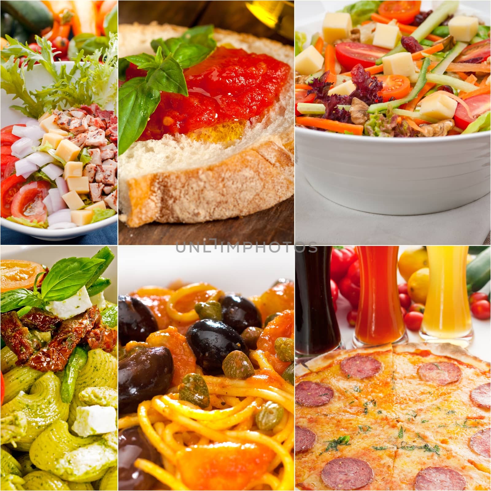 healthy Vegetarian vegan food collage by keko64