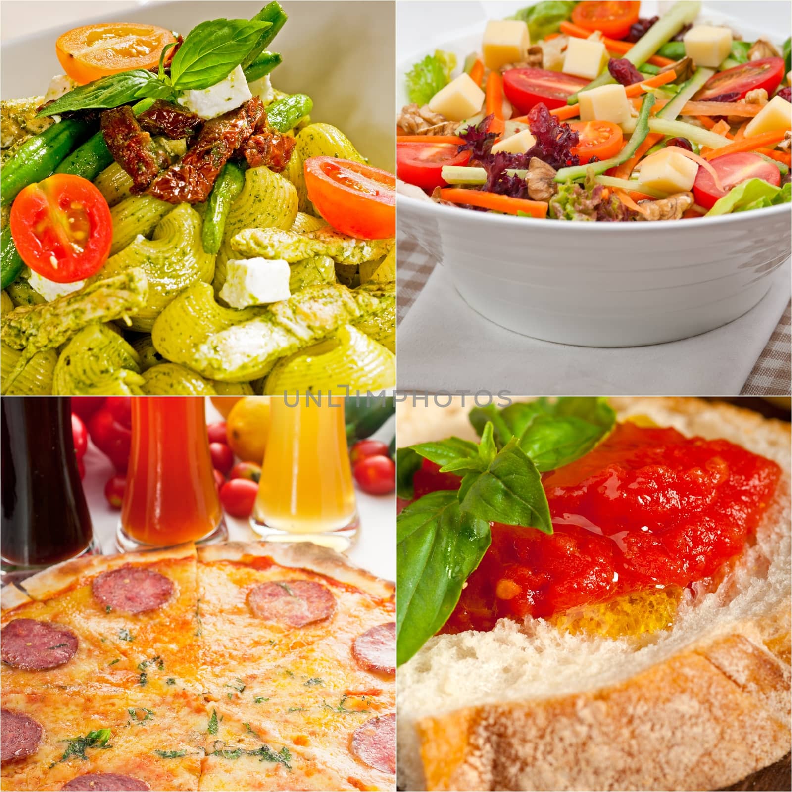 healthy Vegetarian vegan food collage by keko64