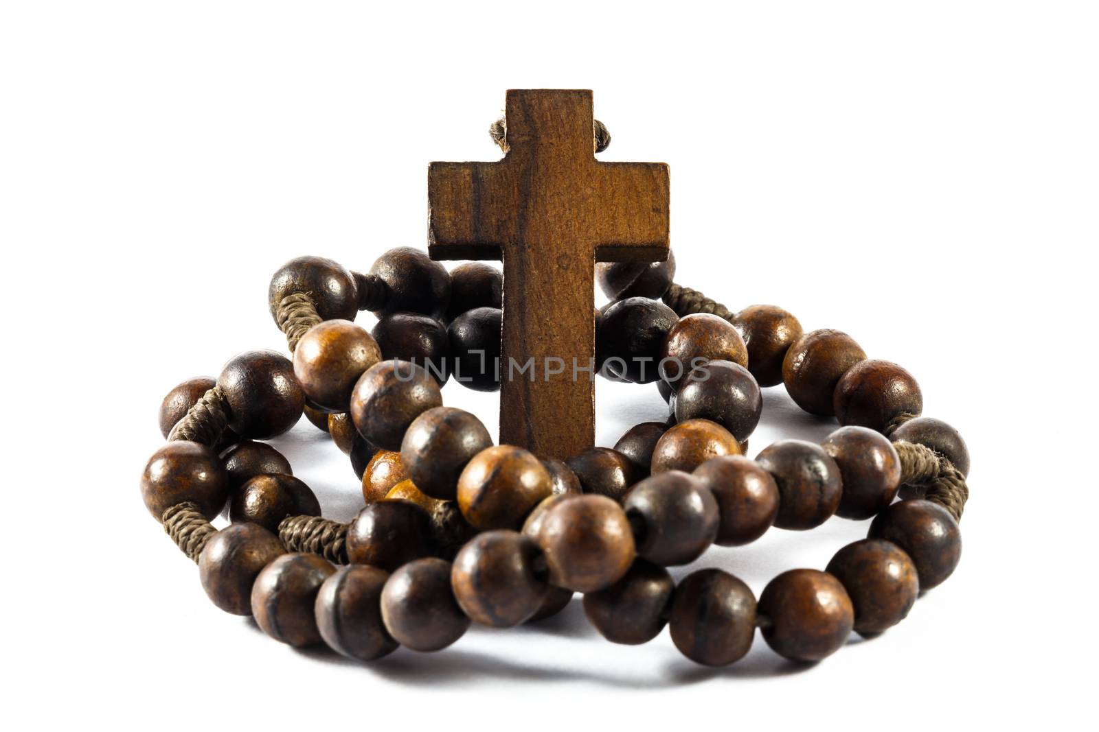 Wood rosary by stockdevil