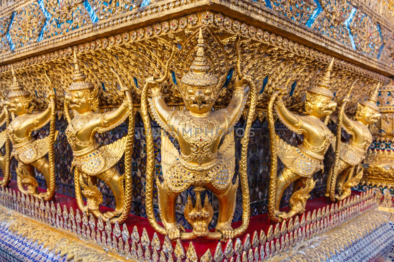 garuda was decorated at Wat Phra Kaew in Bangkok ,Thailand