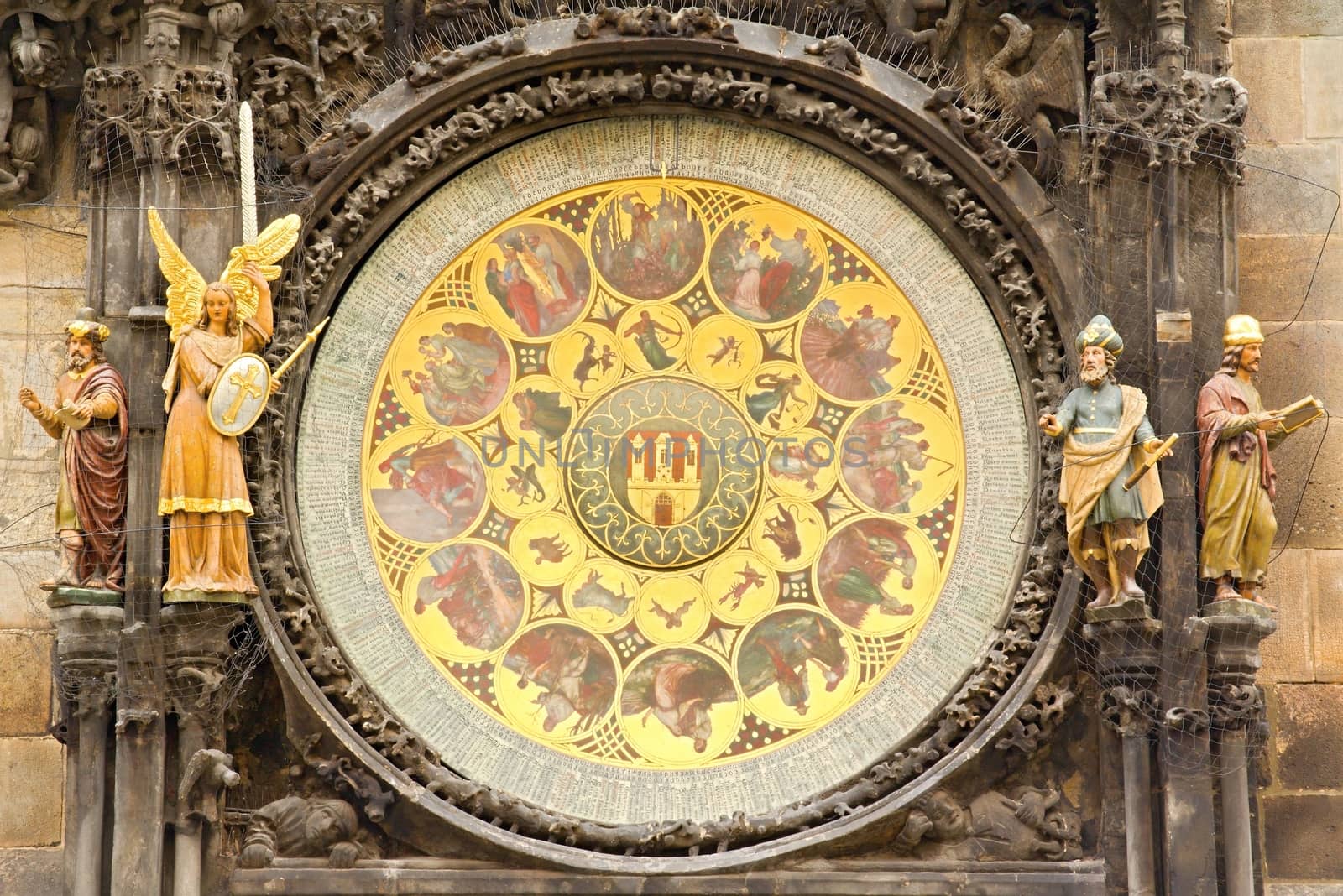 Detail of the Prague Astronomical Clock (Orloj) in the Old Town of Prague by Dermot68