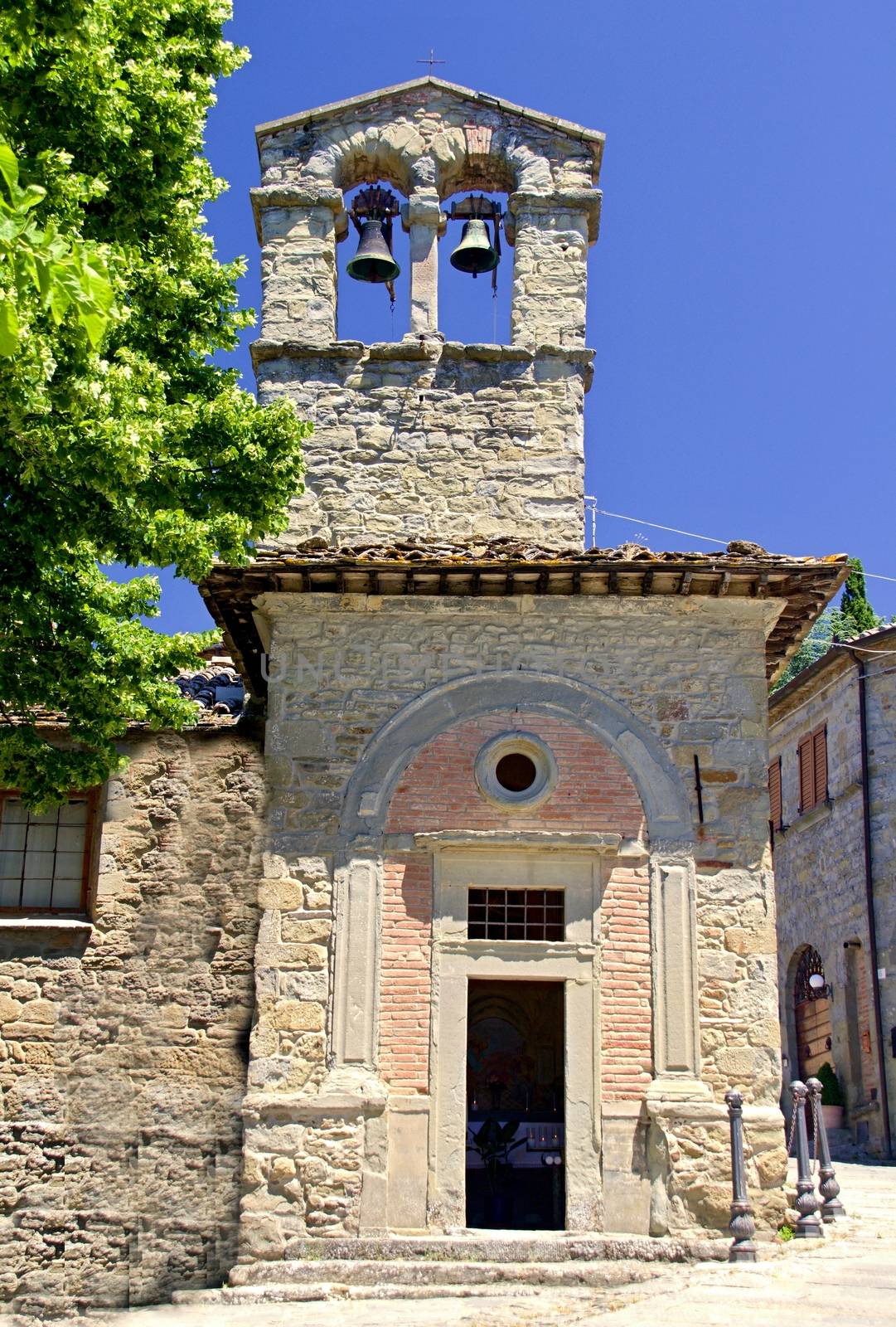 Photo shows a general view of the Tuscany city of Cortona.