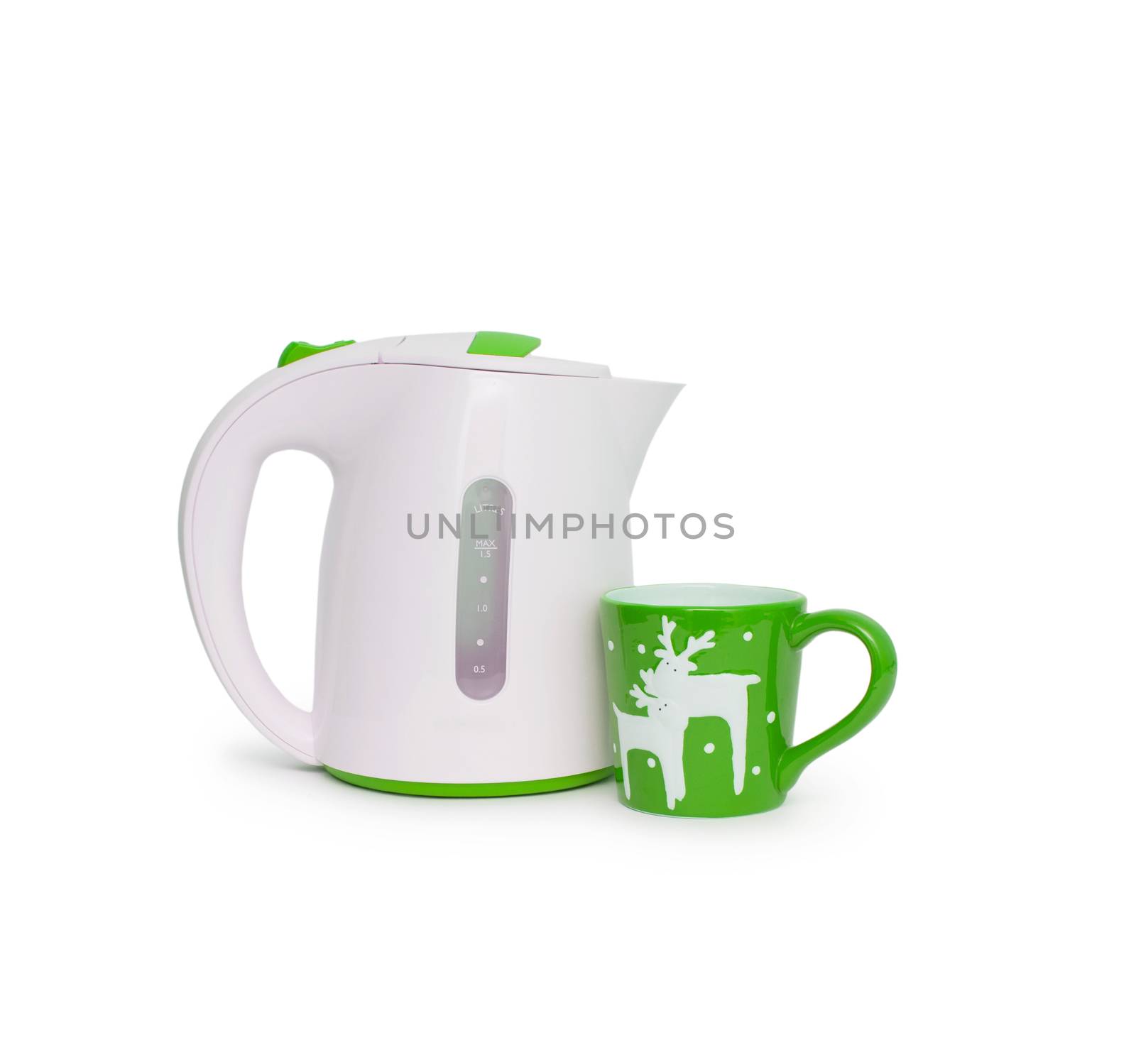 Electric kettle isolated on white background by cocoo