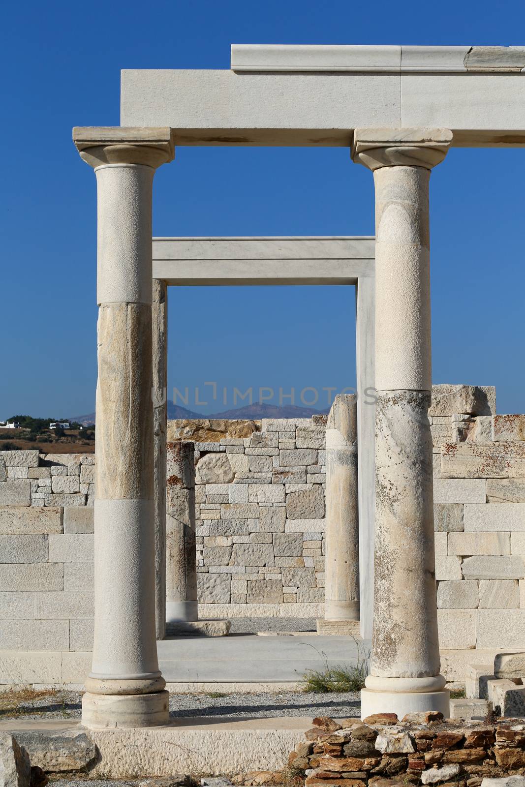 Temple of Demeter at the Naxos island in Greece