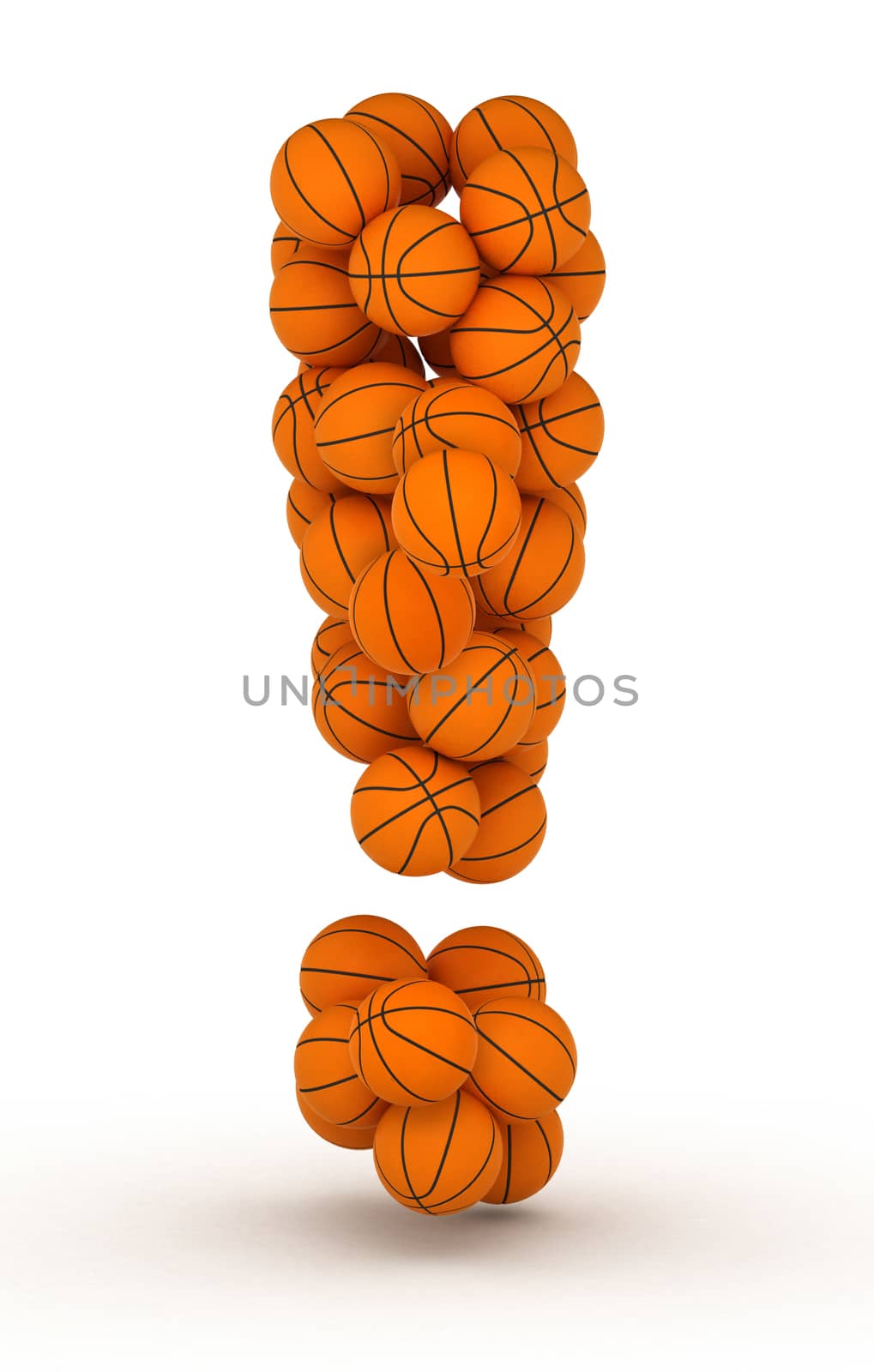 Exclamaion mark, basketball alphabet by iunewind