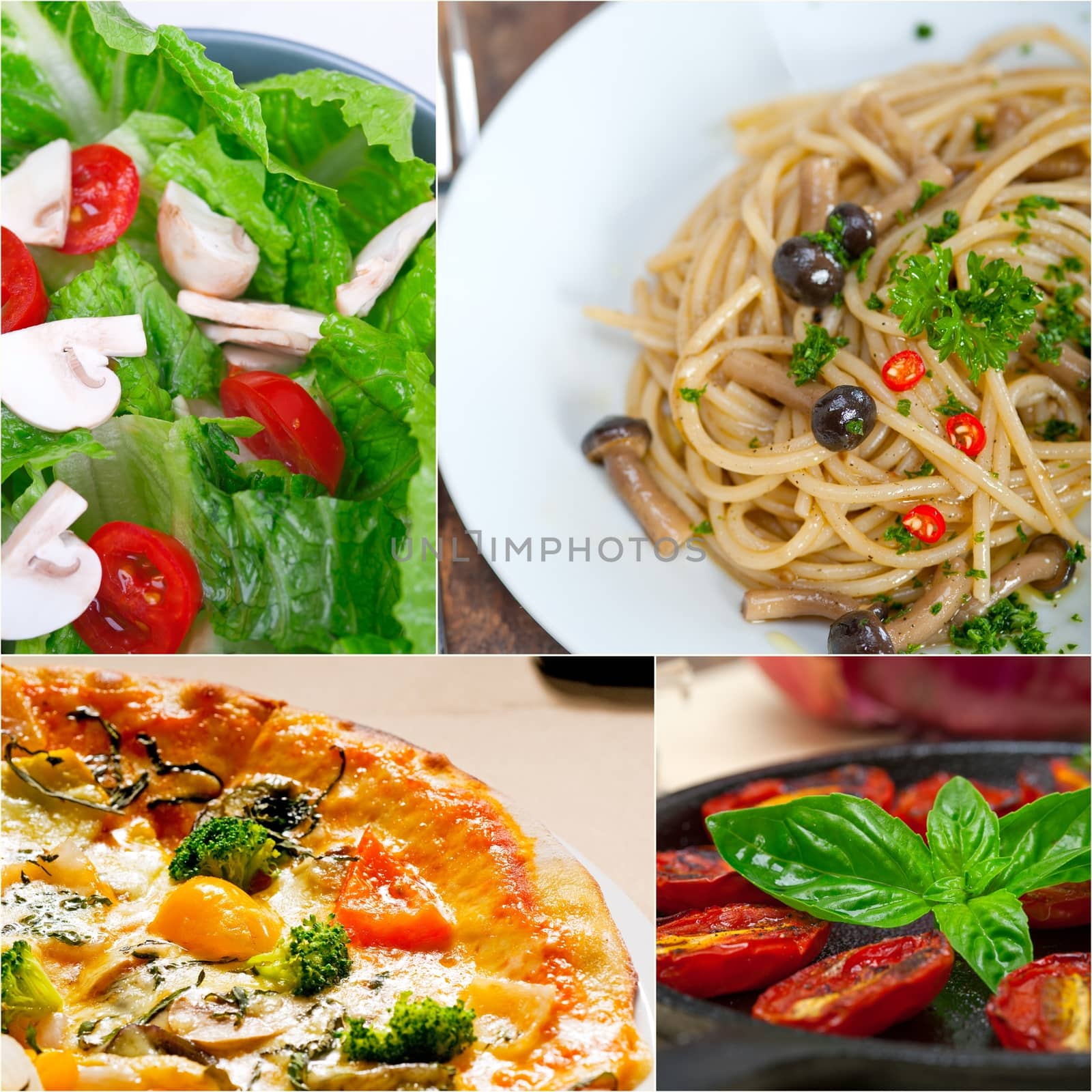 healthy Vegetarian vegan food collage by keko64