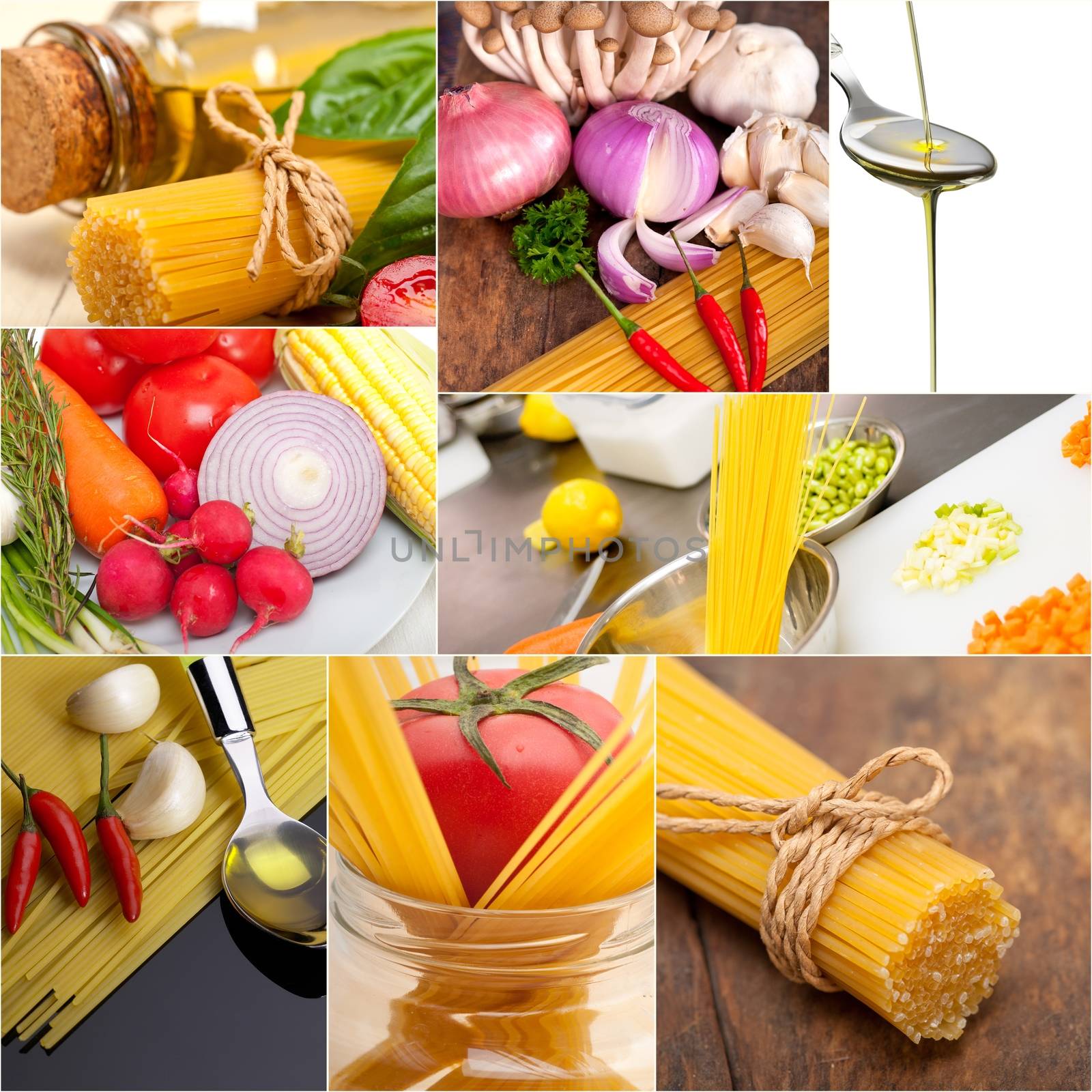 healthy Vegetarian vegan food collage by keko64