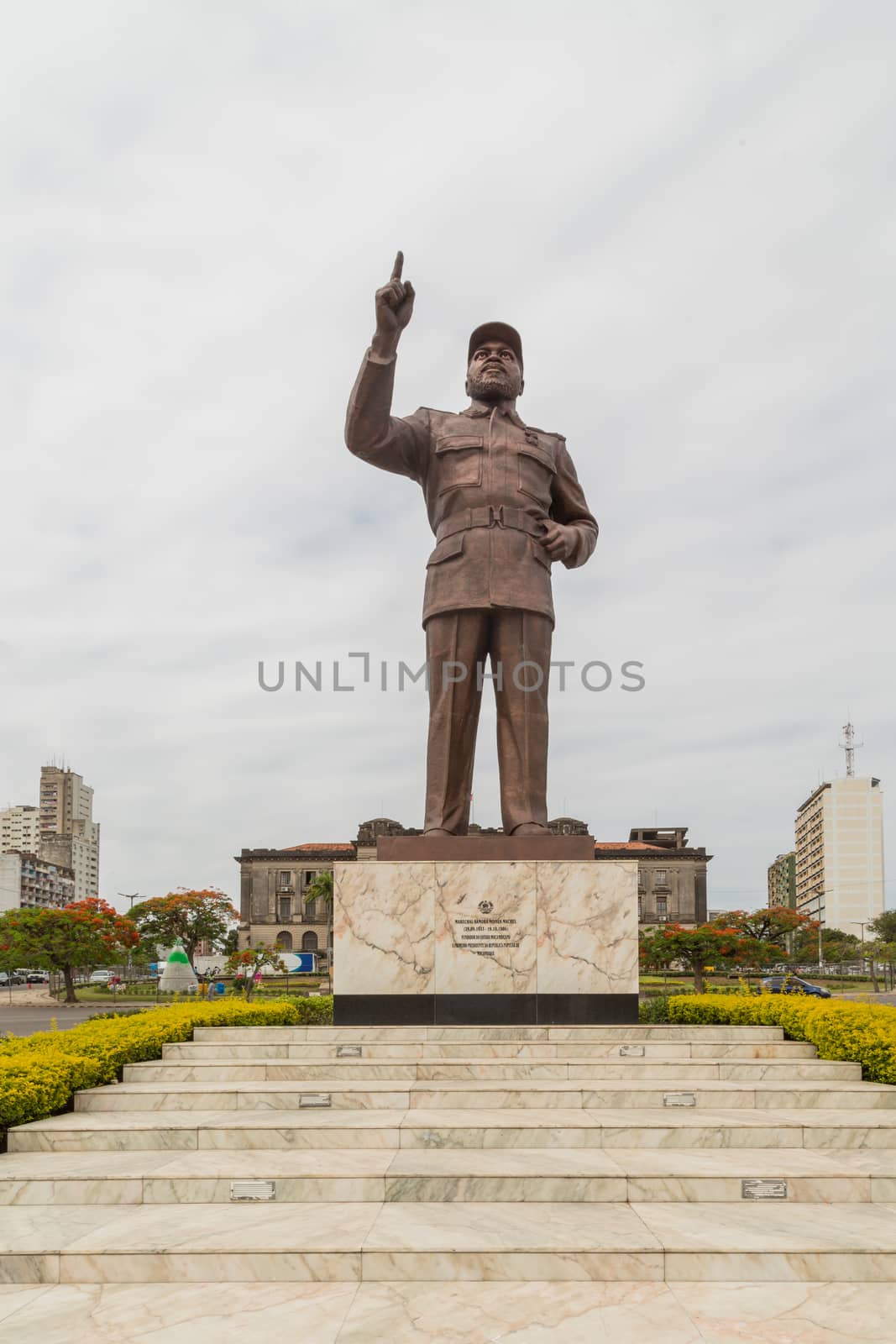 Statue of Samora Moisés Machel Machel at Independence  Square by derejeb