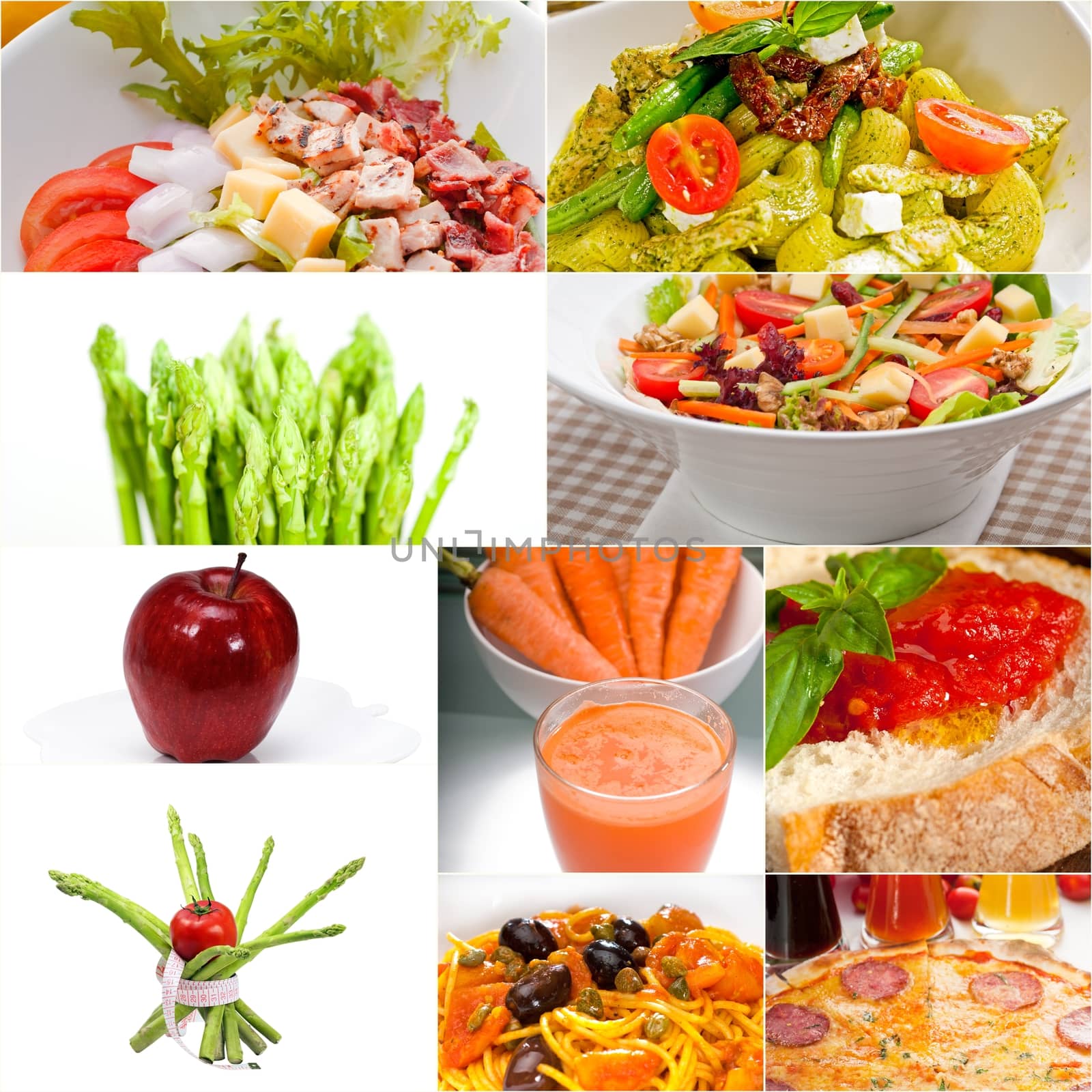 healthy Vegetarian vegan food collage by keko64