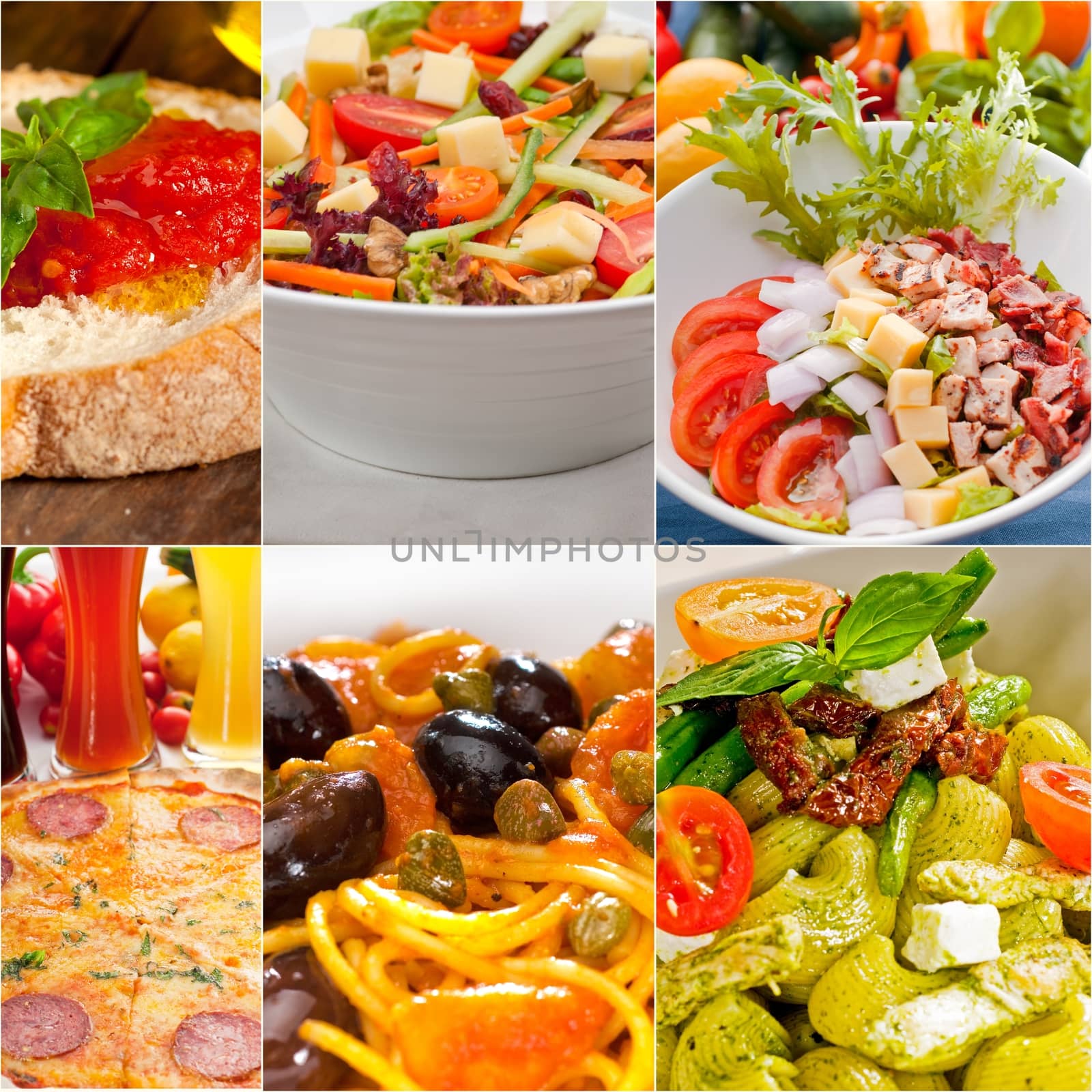 healthy Vegetarian vegan food collage by keko64