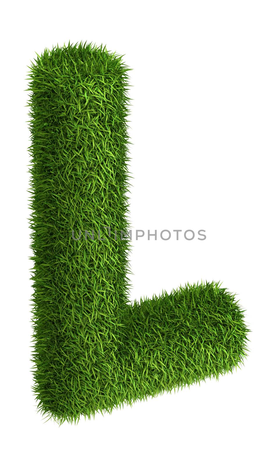 Natural grass letter L by iunewind