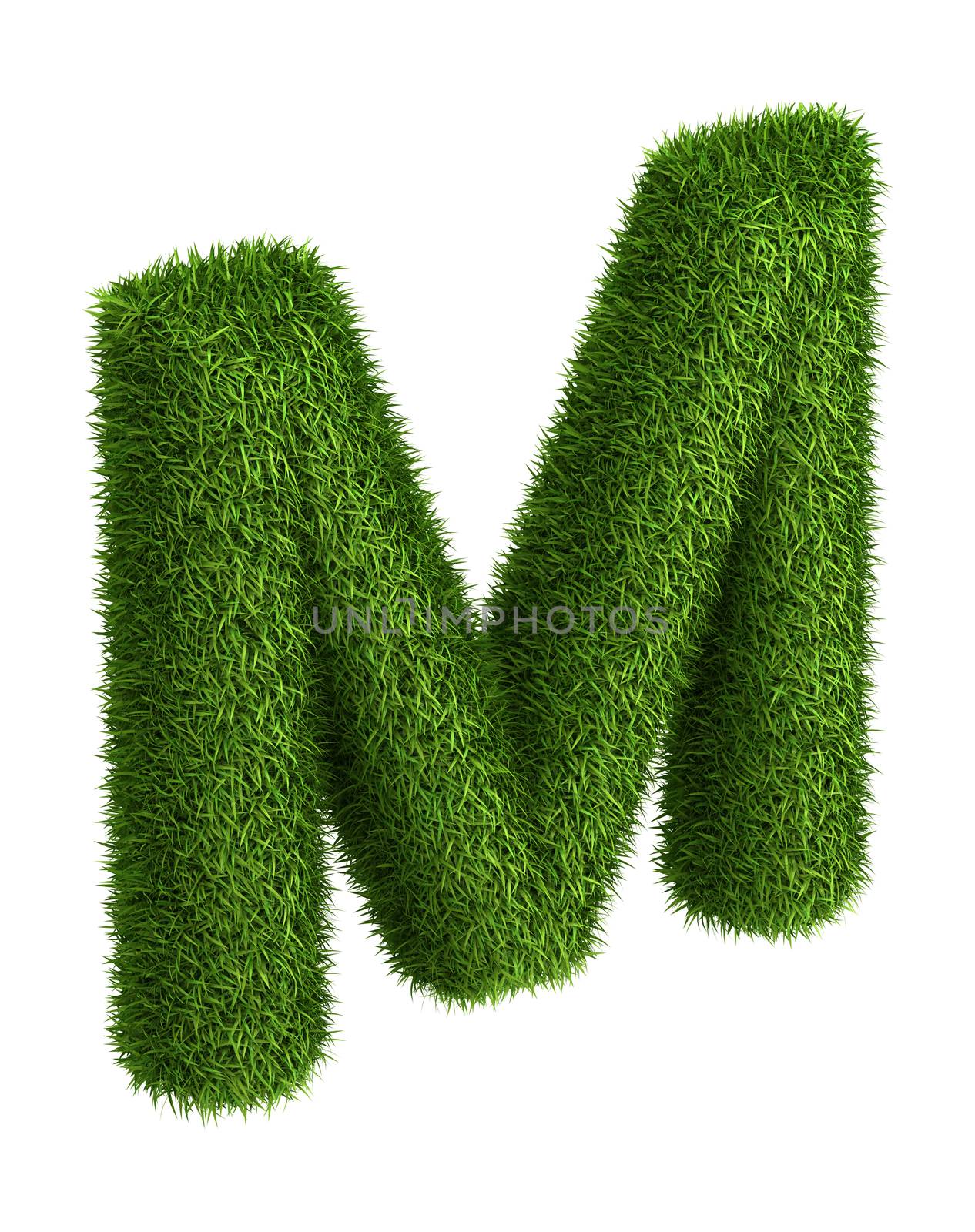 Natural grass letter M by iunewind