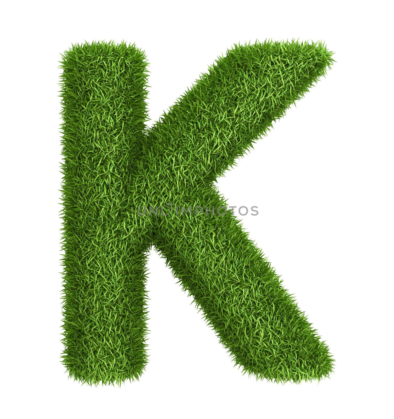 Natural grass letter K by iunewind