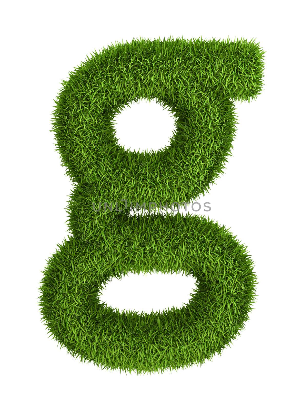 Natural grass letter g lowercase by iunewind