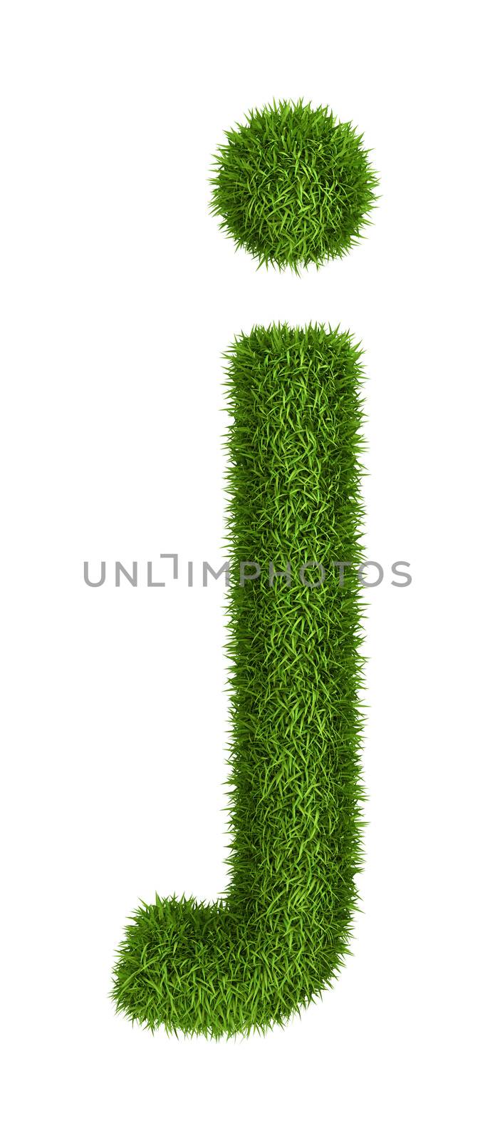 Natural grass letter j lowercase by iunewind