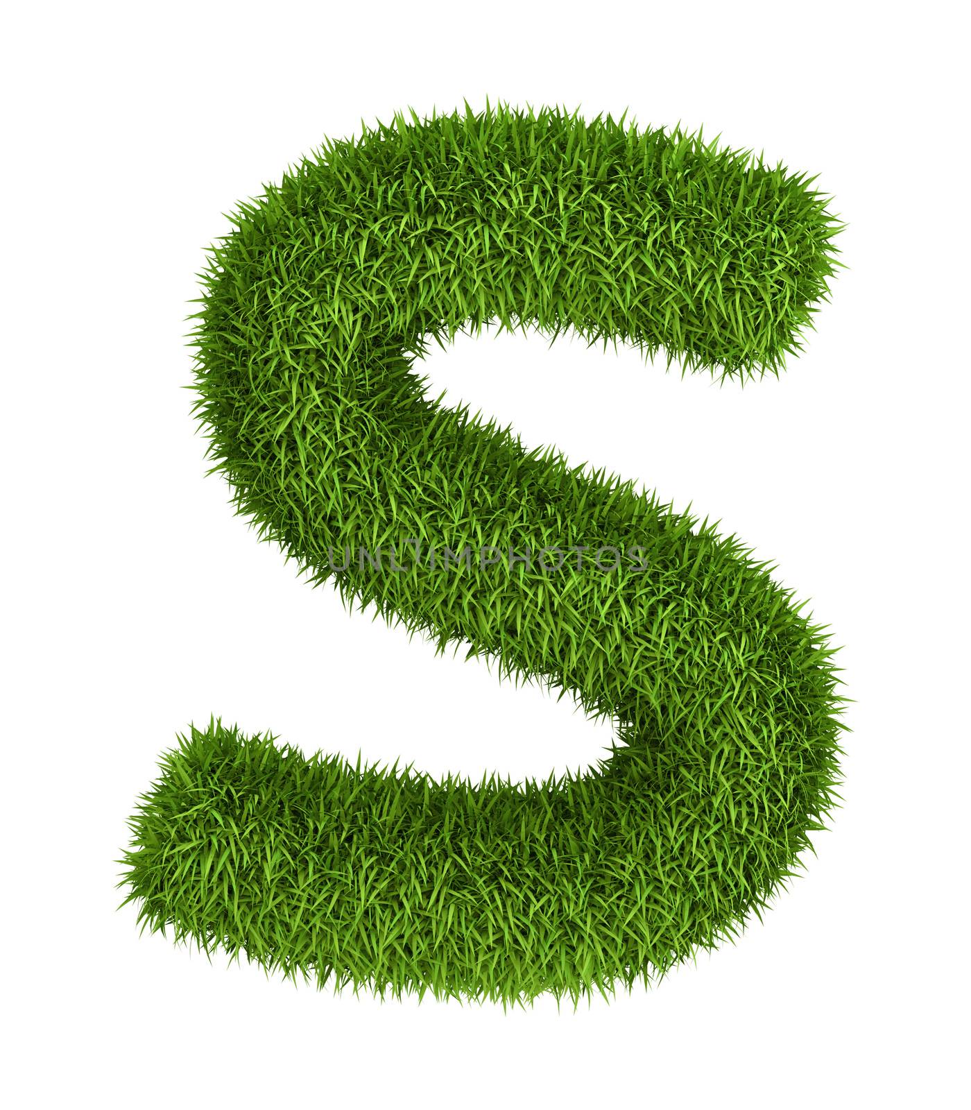 Natural grass letter s lowercase by iunewind