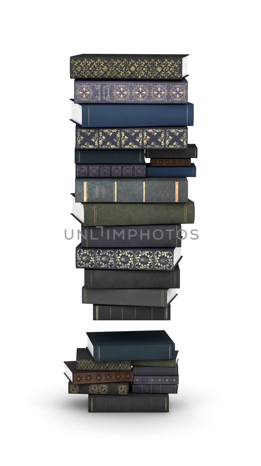 Number , stack of books by iunewind