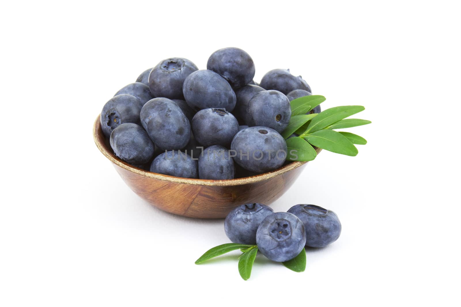 fresh blueberries in a bowl