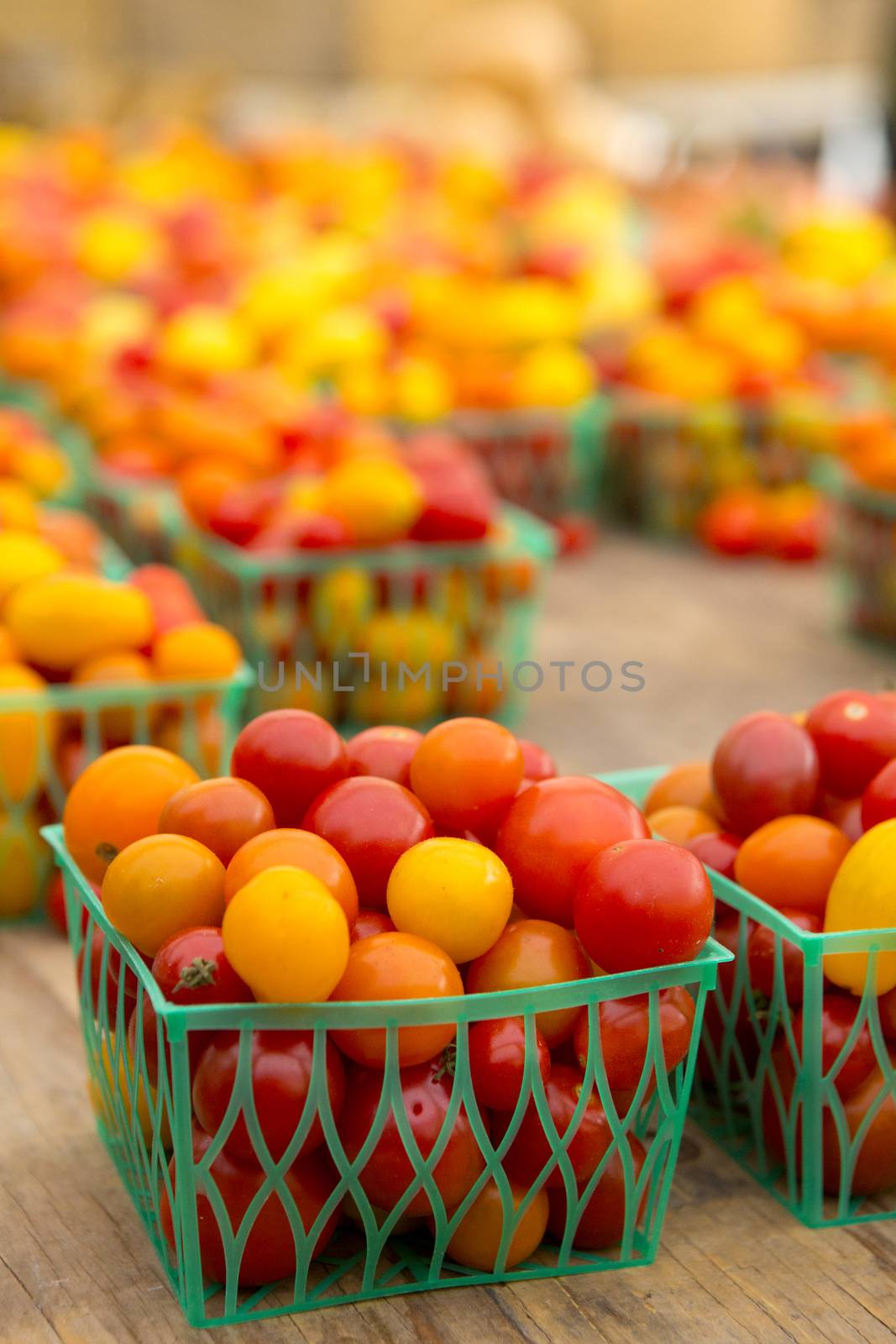 Organic tomatoes from a local market