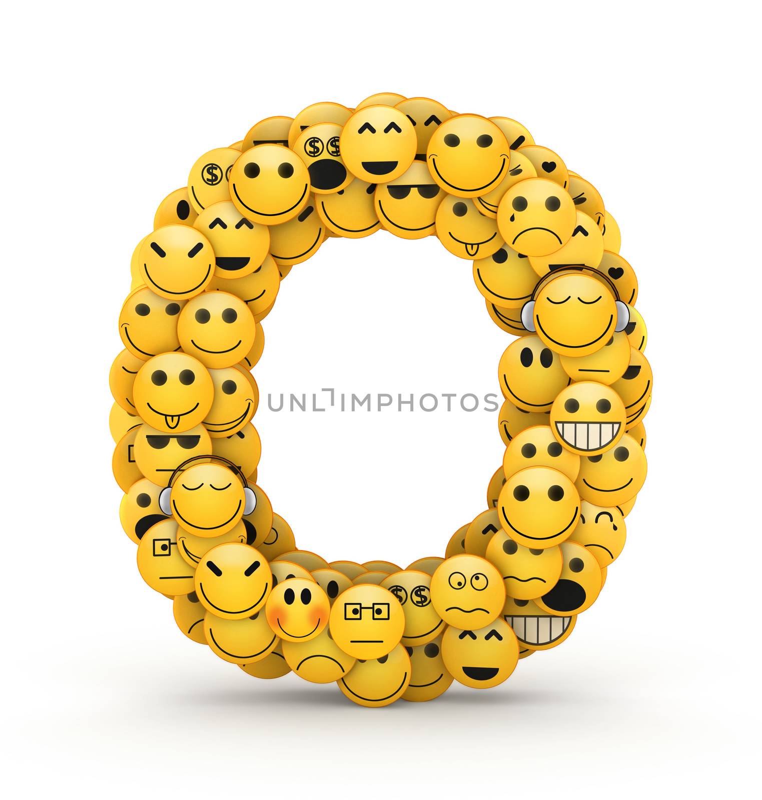 Emoticons letter O by iunewind