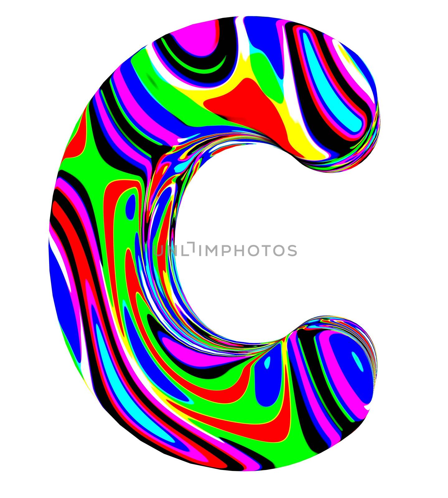 Psychedelic alphabet - C by midani
