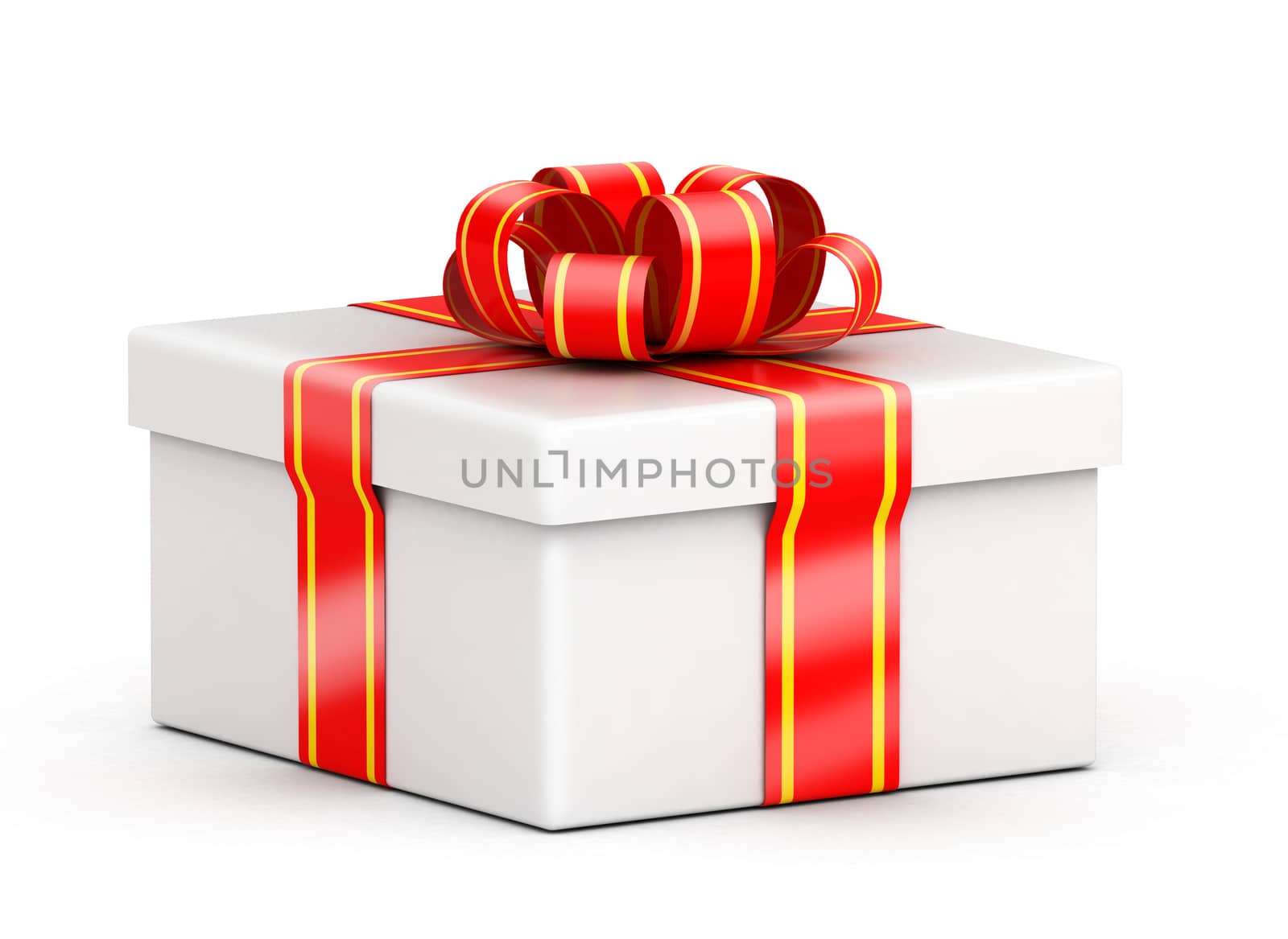 Low white gift box by iunewind
