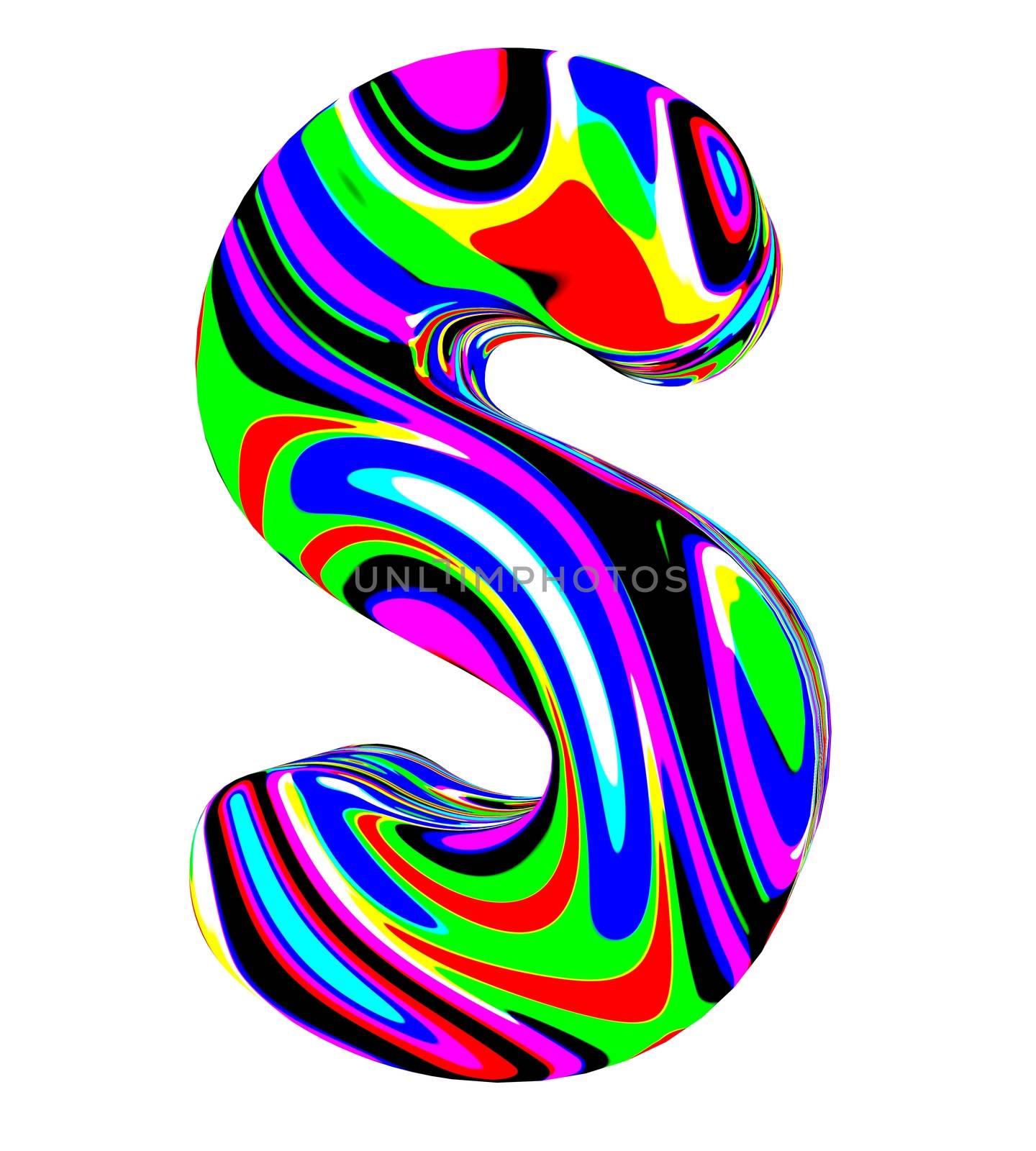 Psychedelic alphabet - S by midani