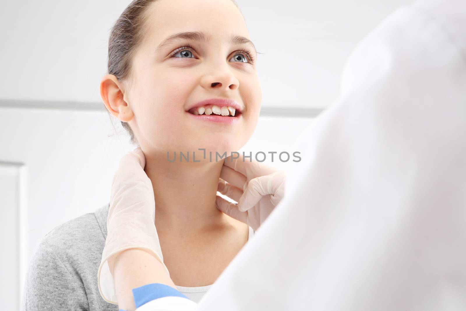 The girl in the office of a pediatrician, medical examination