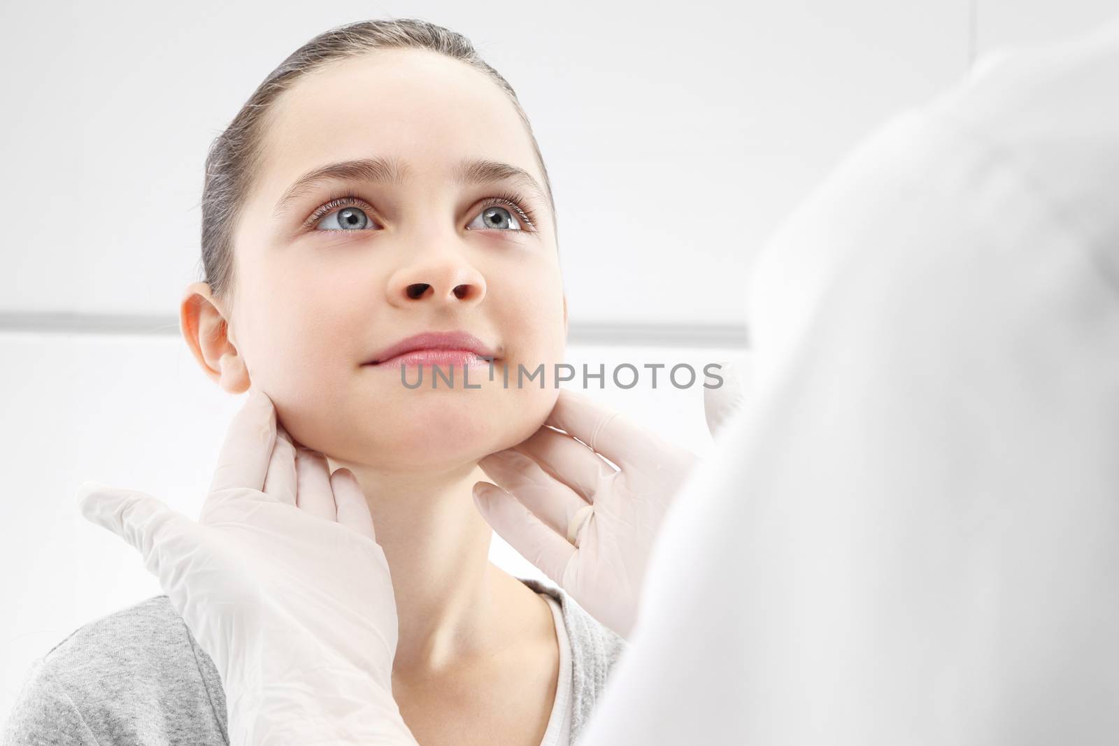 The girl in the office of a pediatrician, medical examination