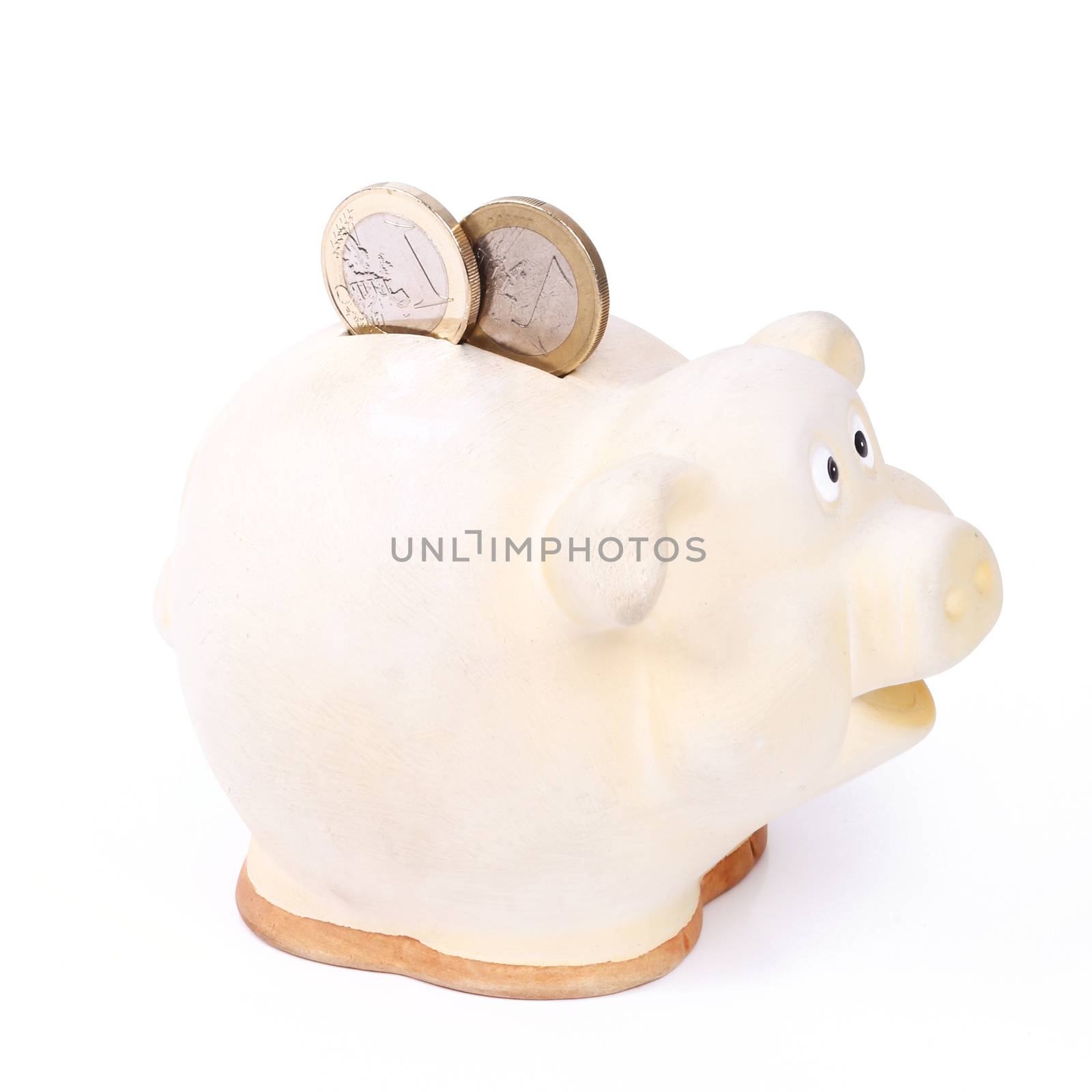 Piggy. Moneybox on the table