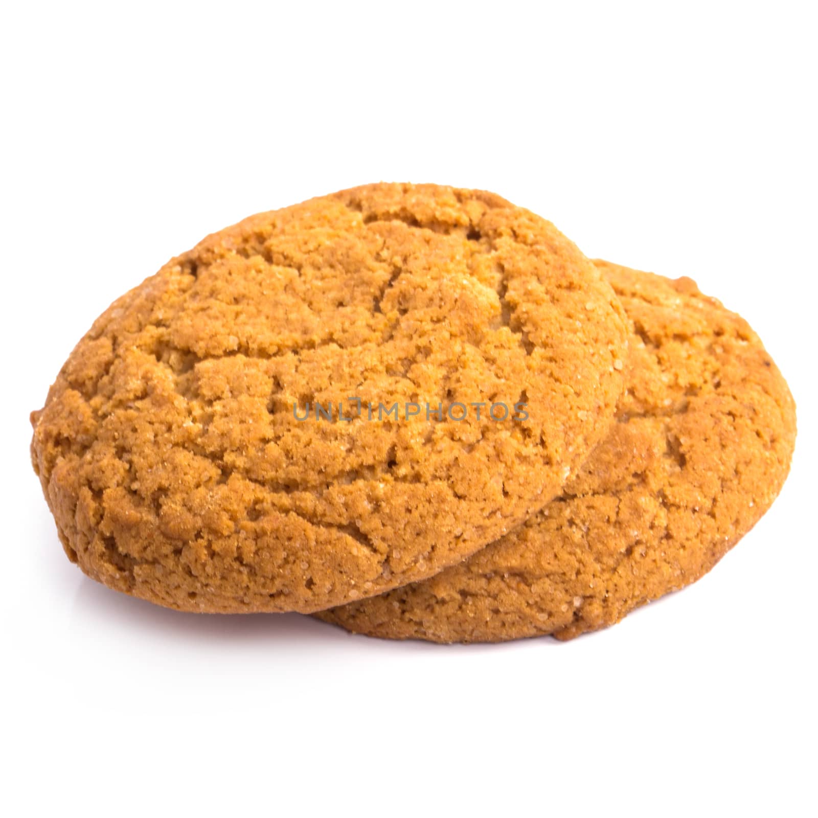 Delicious cookies on a white background