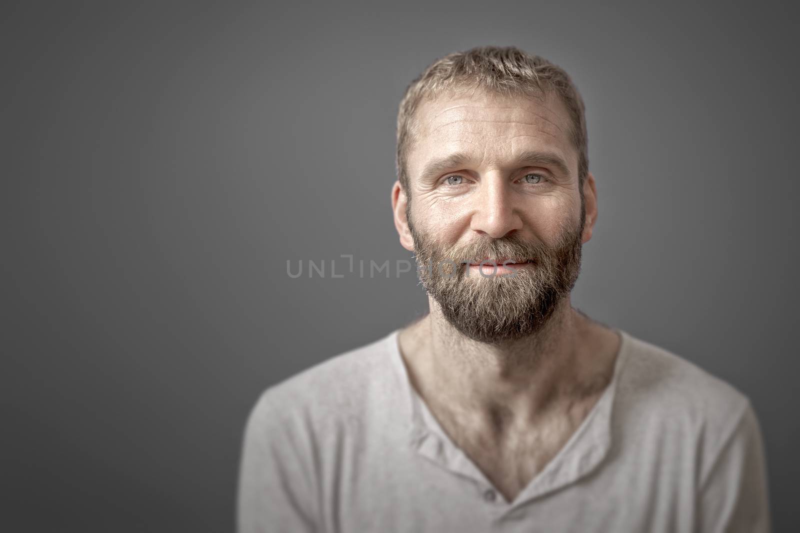 man with beard by magann