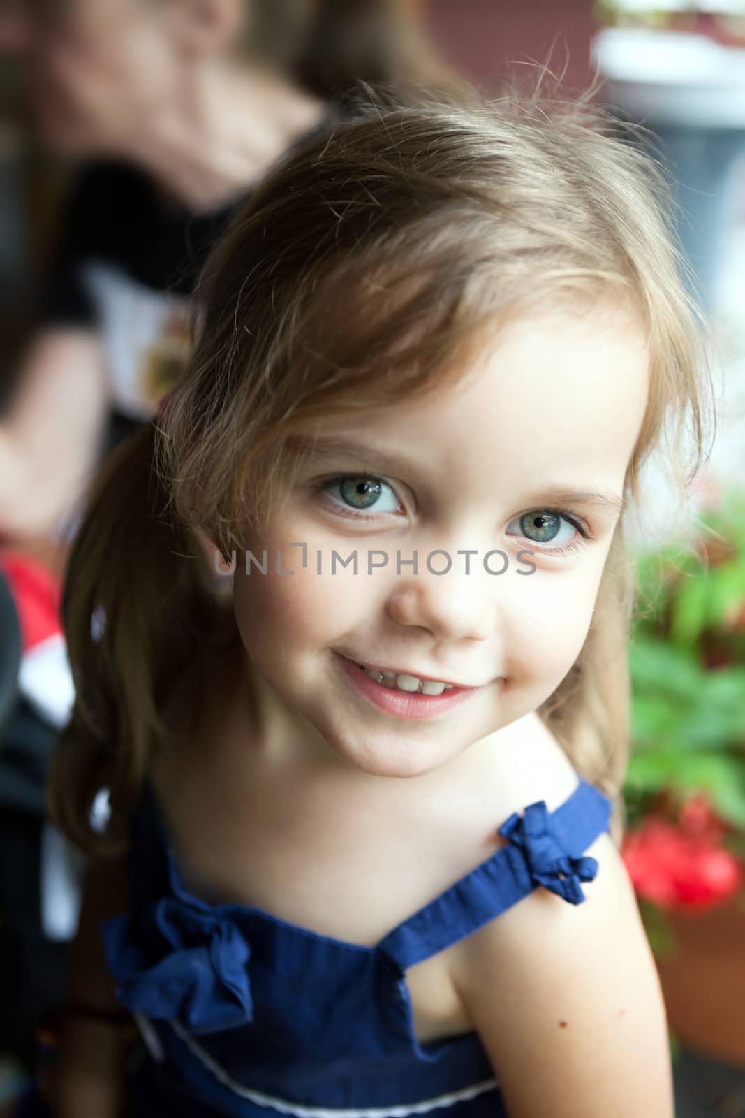 Adorable Smiling Little Girl  by graficallyminded