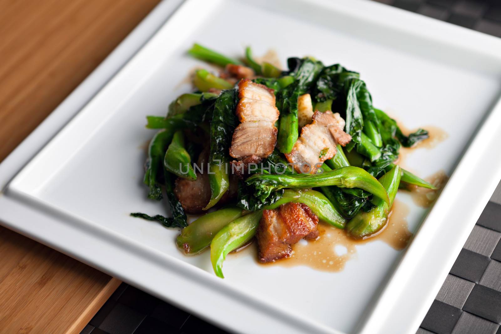 Thai style pork dish  by graficallyminded