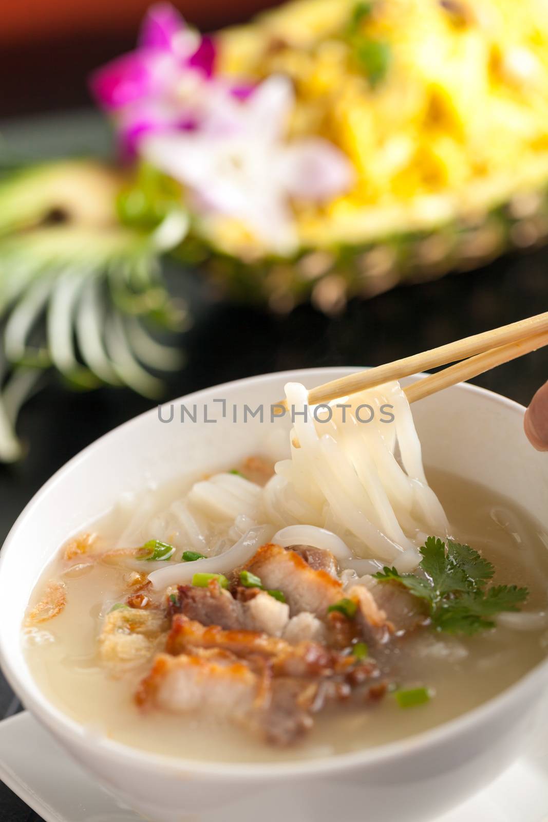 Thai Soup with Pork by graficallyminded