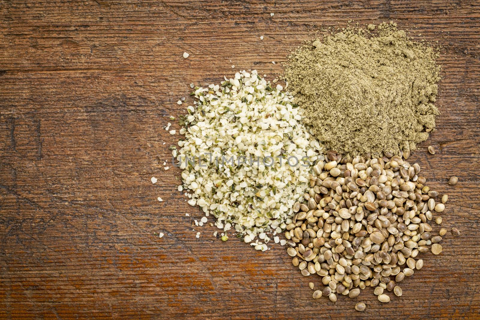 hemp seed and protein powder by PixelsAway