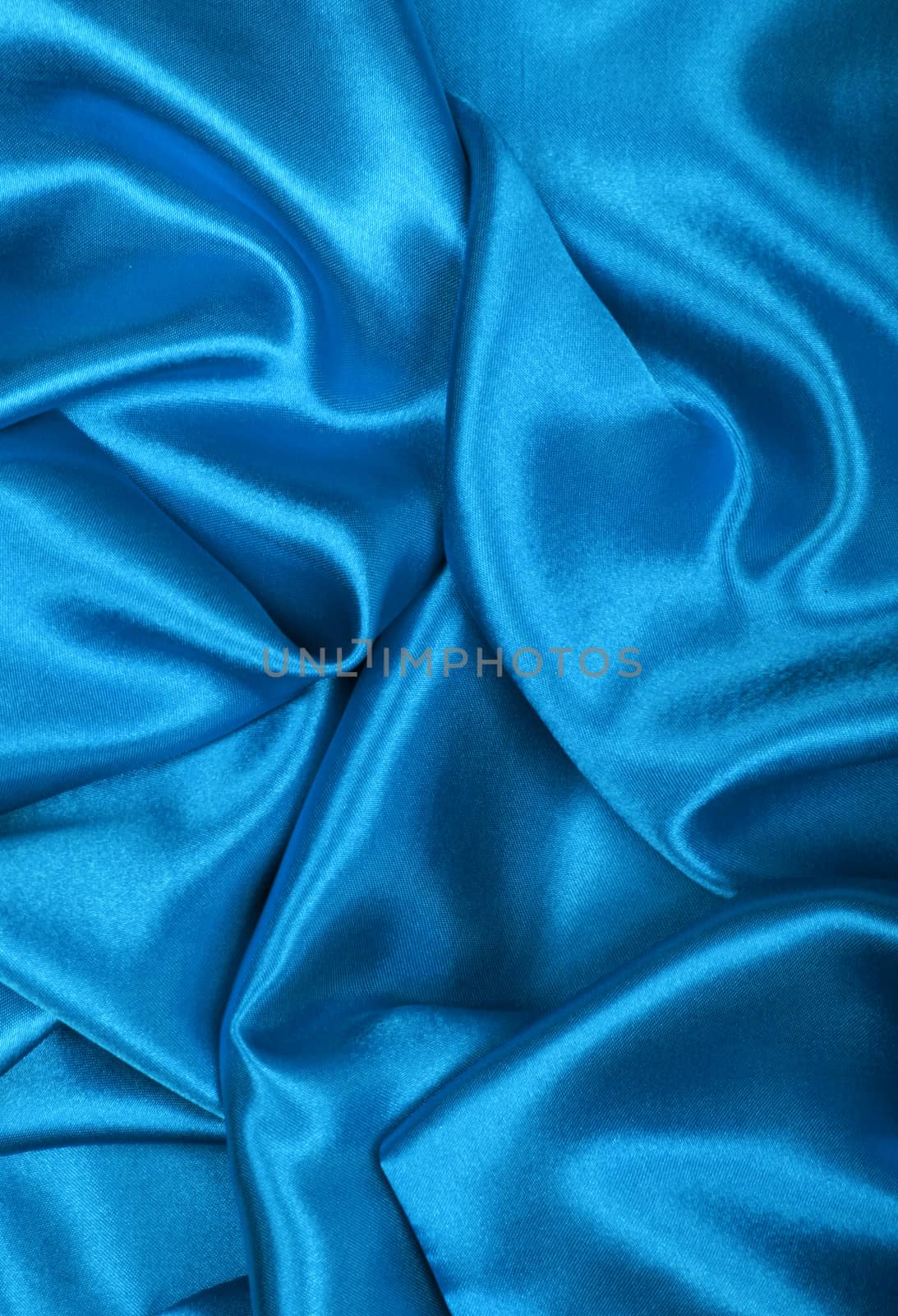 Smooth elegant blue silk can use as background 