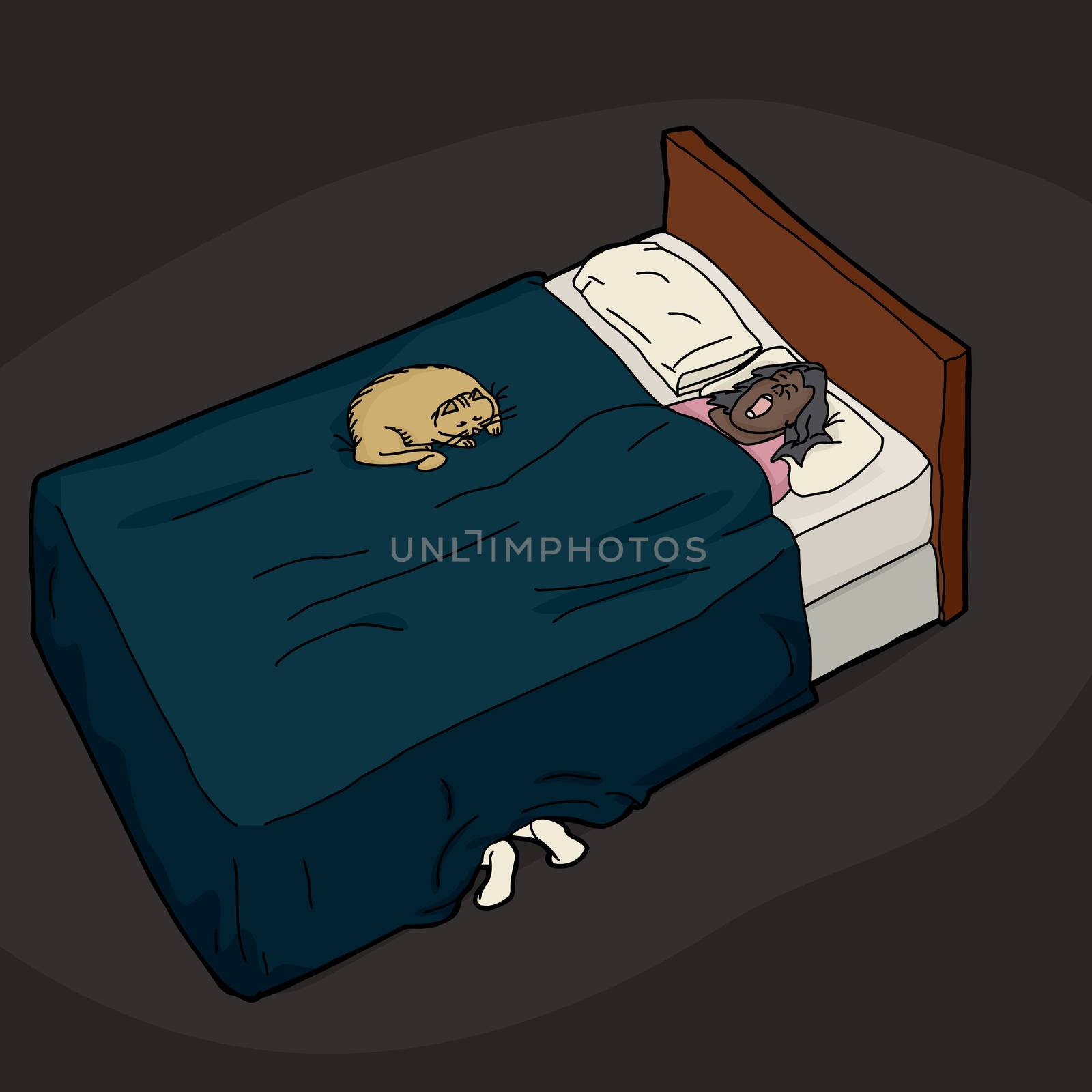 Person Hiding Under Bed by TheBlackRhino