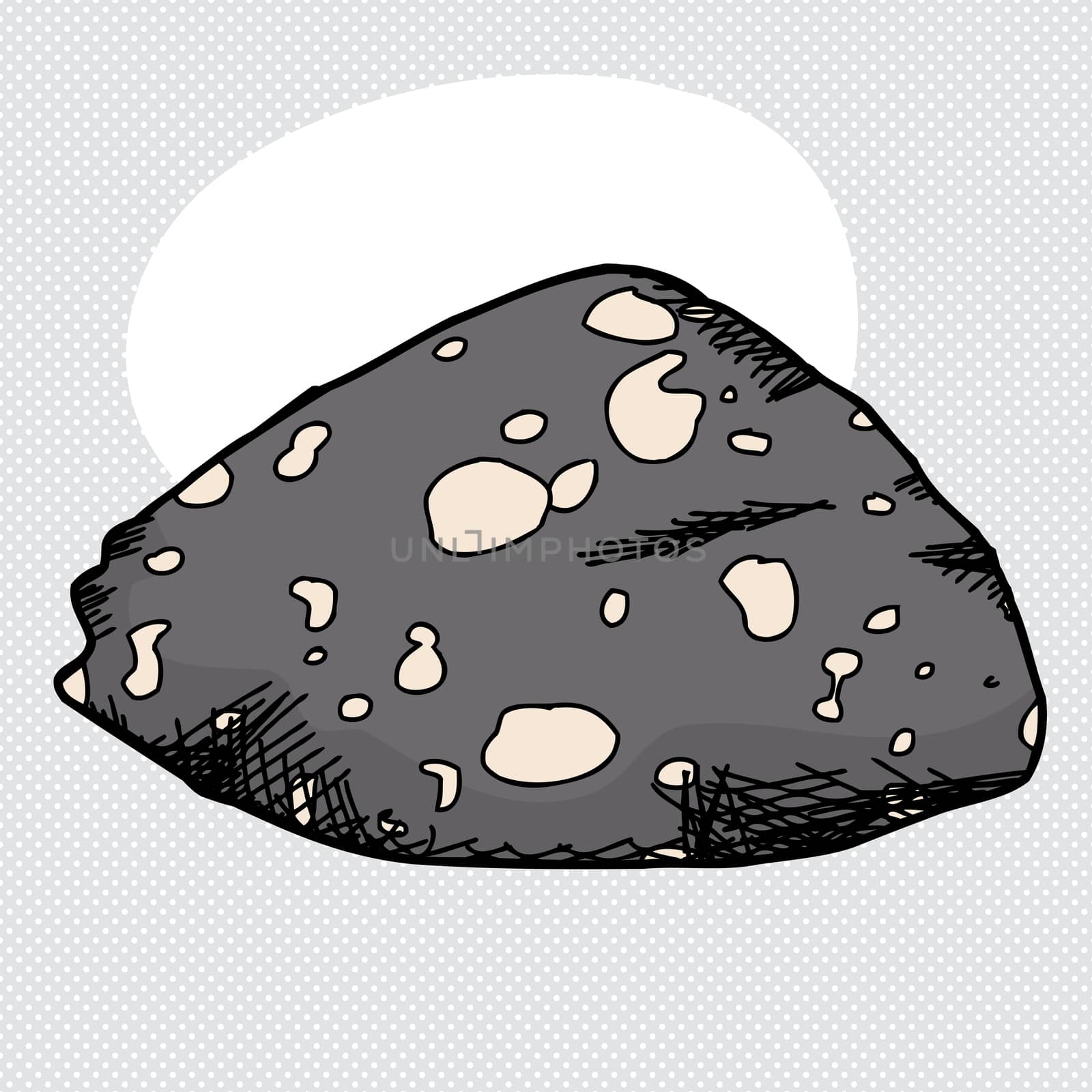 Single Amygdaloidal Basalt Rock by TheBlackRhino