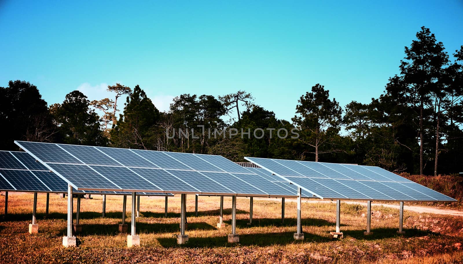 Solar cell in vintage style, Thailand