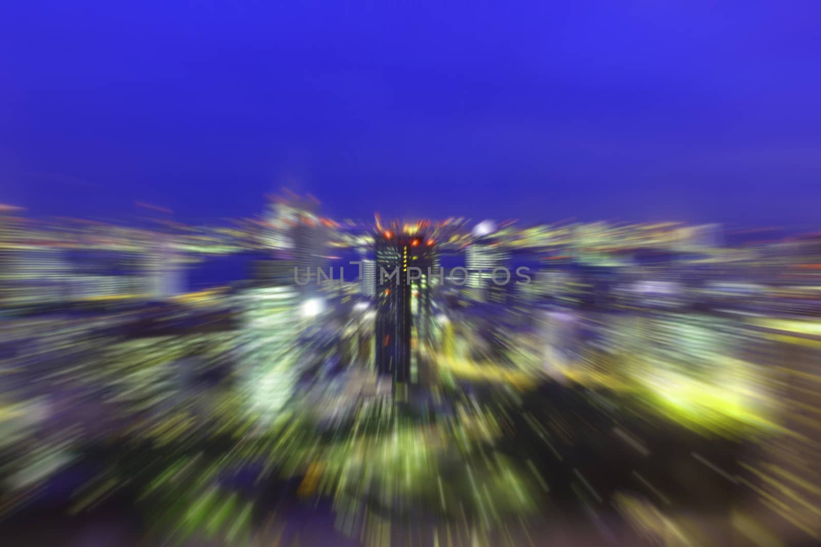 Tokyo Cityscape Artistic blur style - De focused urban abstract texture background for your design 
